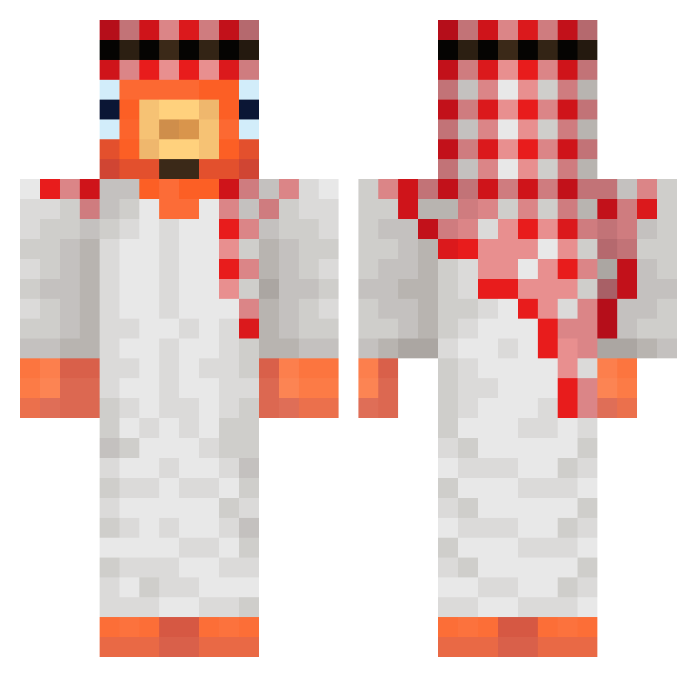 antiunkraut Minecraft skin, front and back view