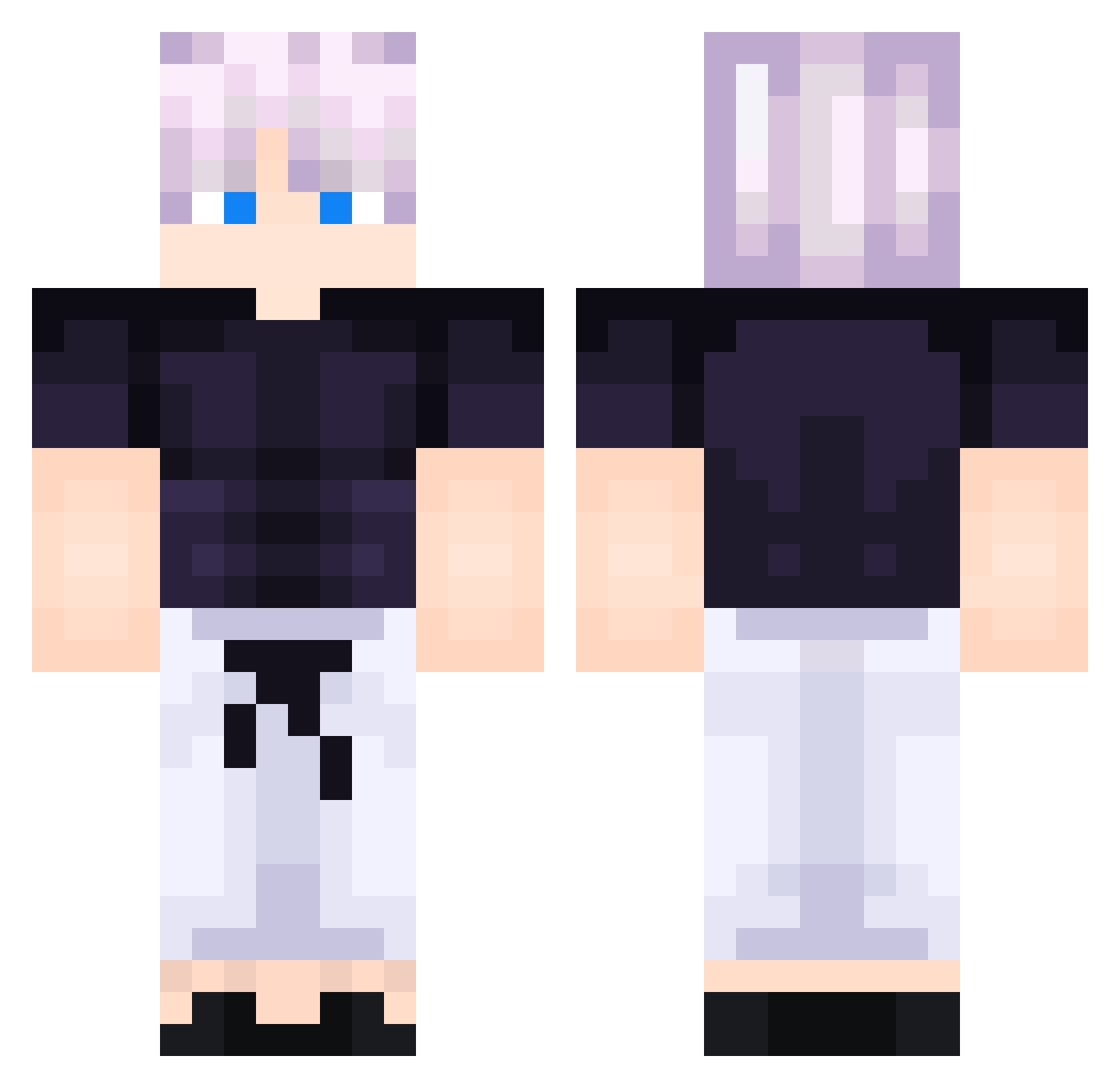 HSH1104 Minecraft skin, front and back view