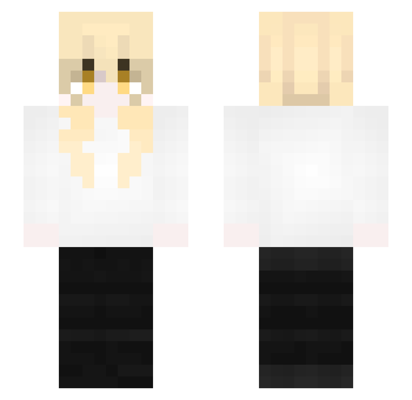 VulTaris Minecraft skin, front and back view