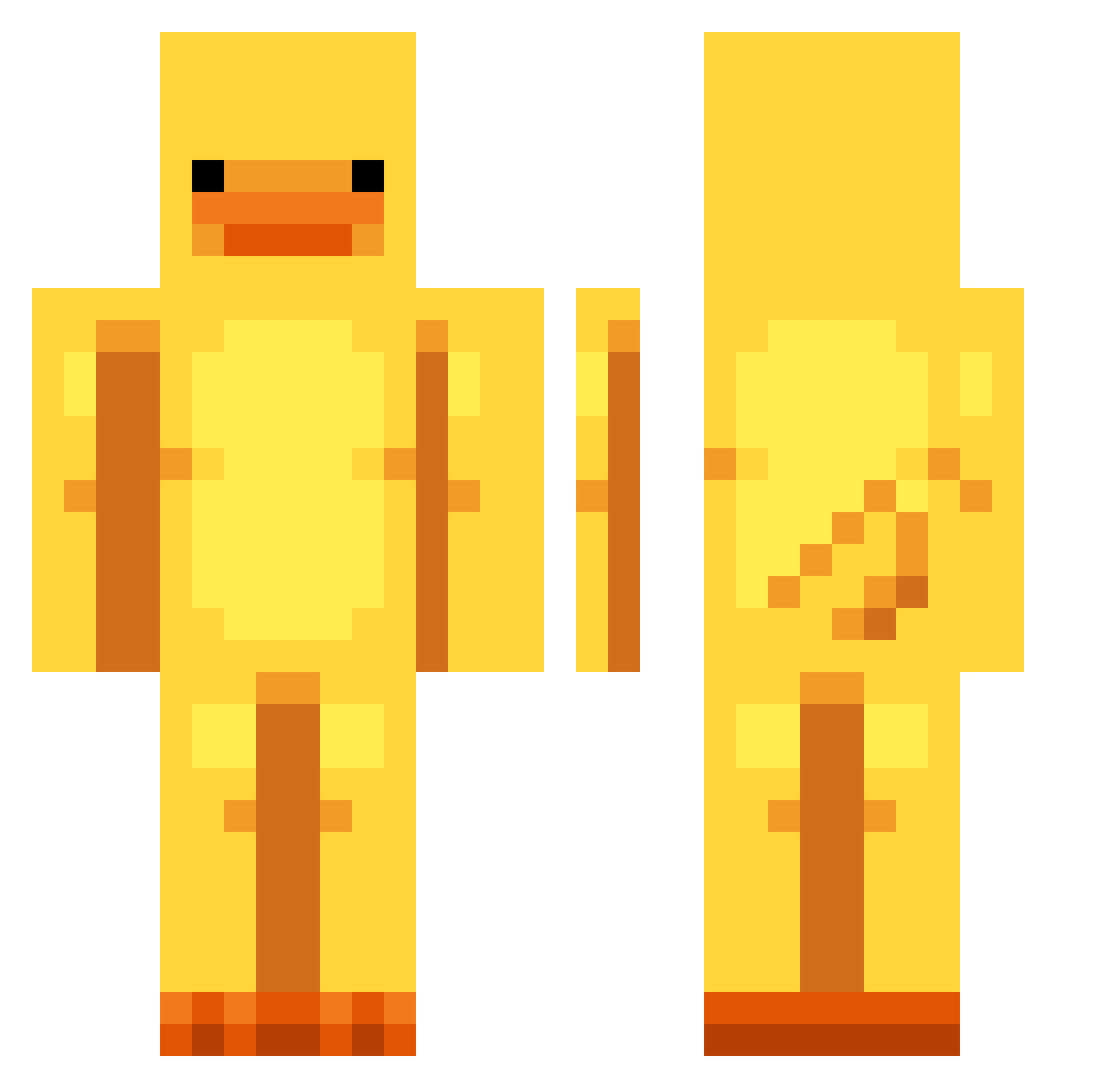 riko1154 Minecraft skin, front and back view