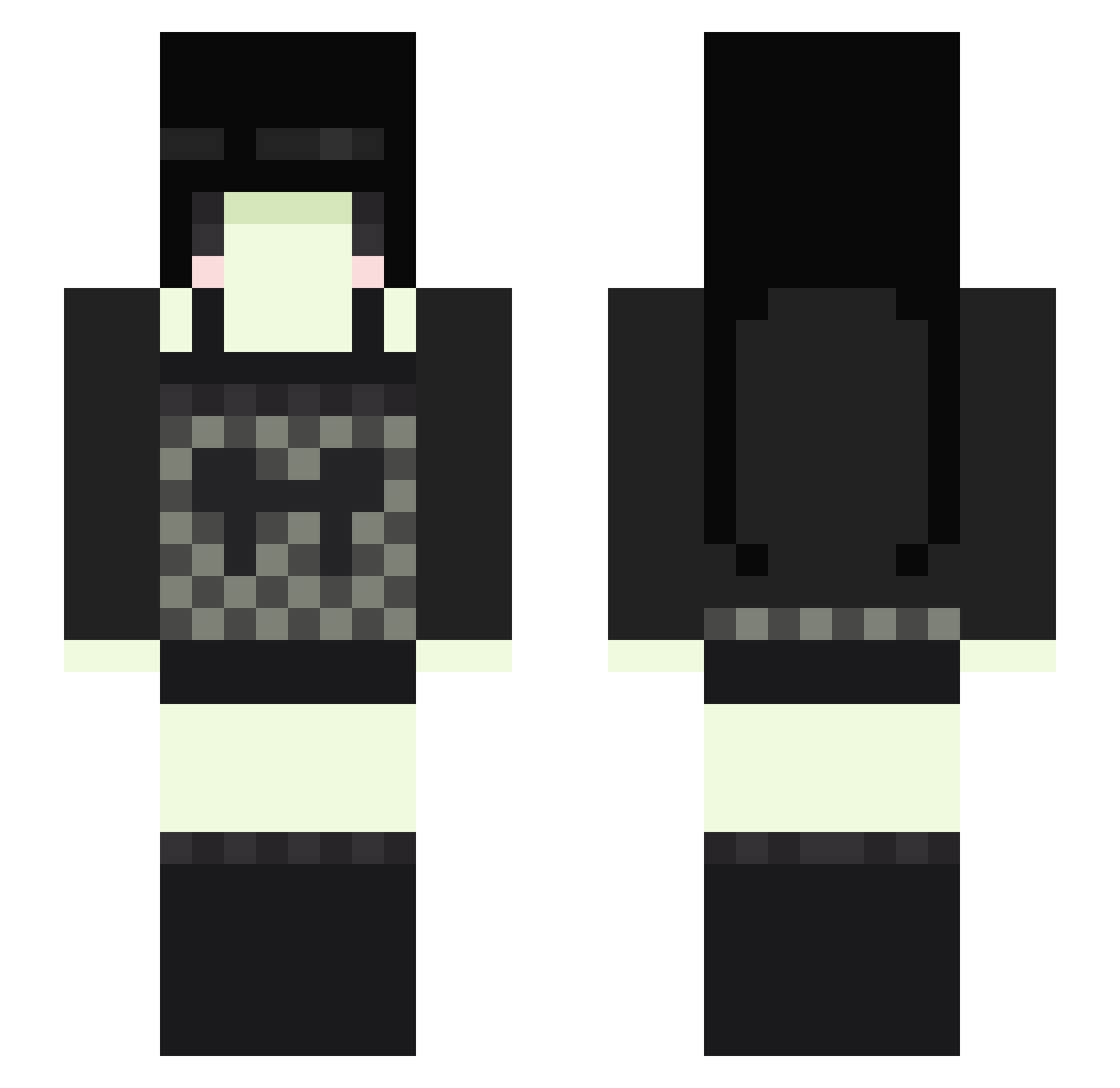 SlothzRcool4935 Minecraft skin, front and back view