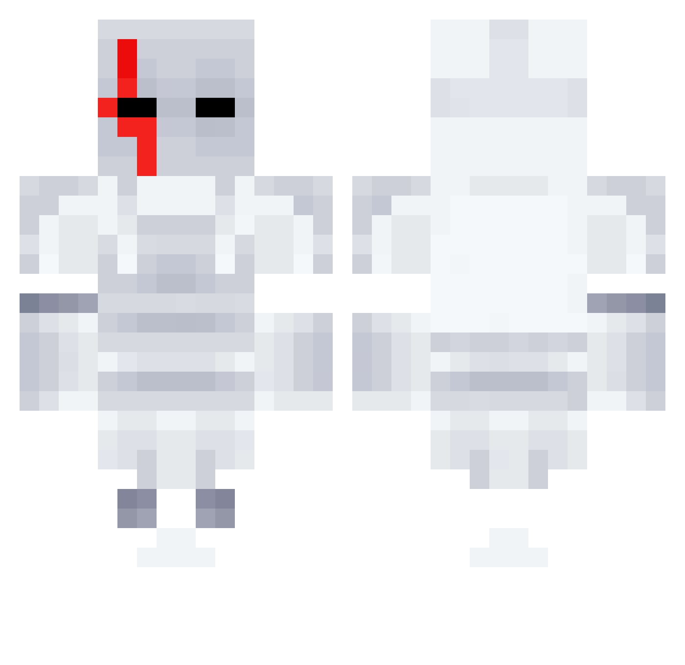 003zx Minecraft skin, front and back view