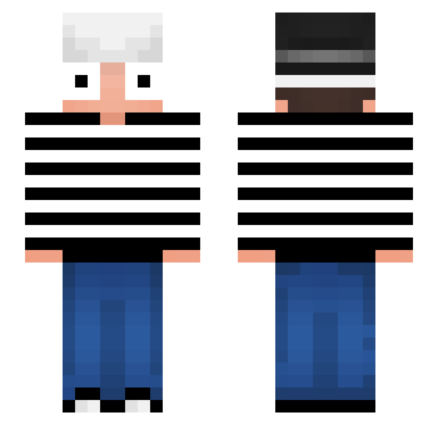 itsAndreiz Minecraft skin, front and back view