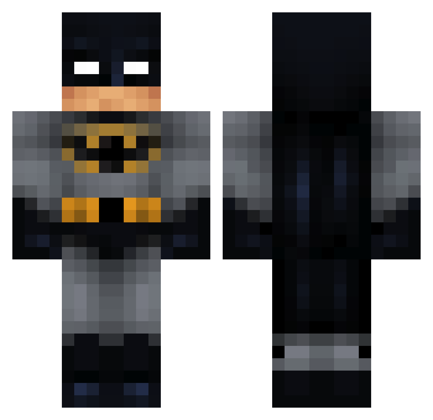Chandal Minecraft skin, front and back view