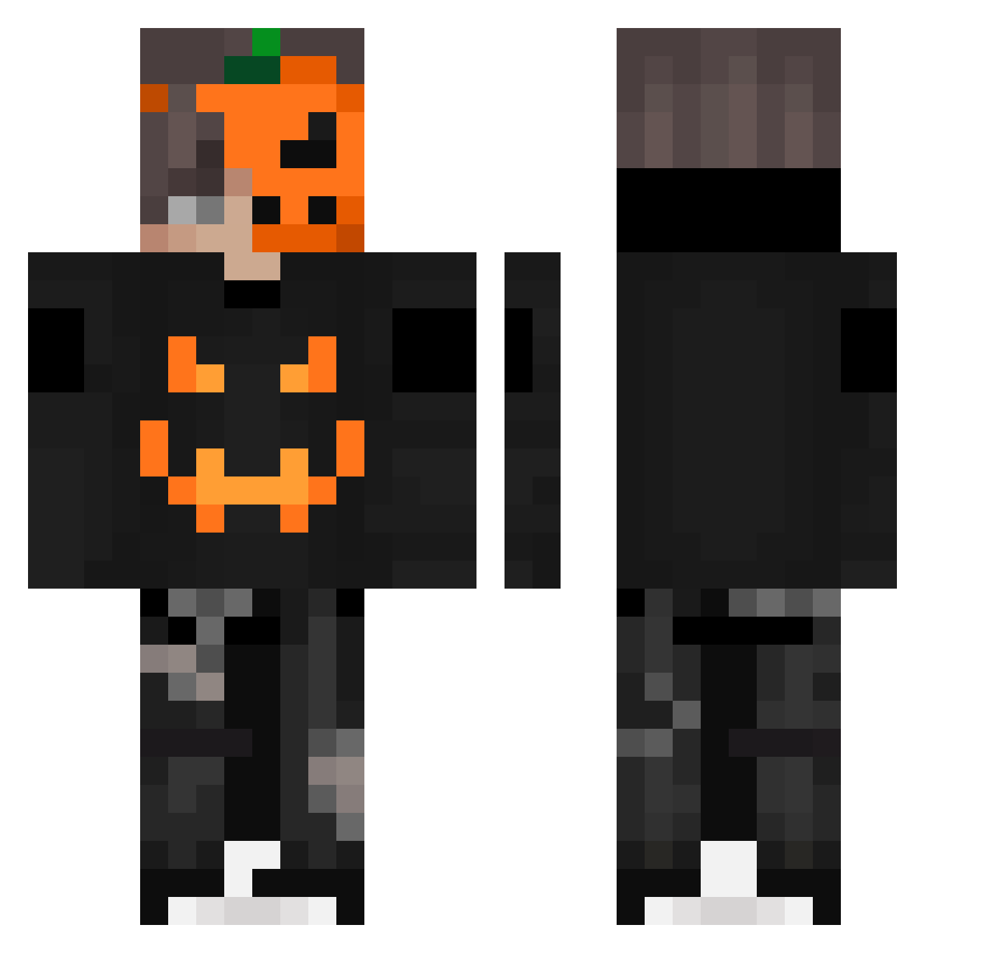 Mula_1f Minecraft skin, front and back view