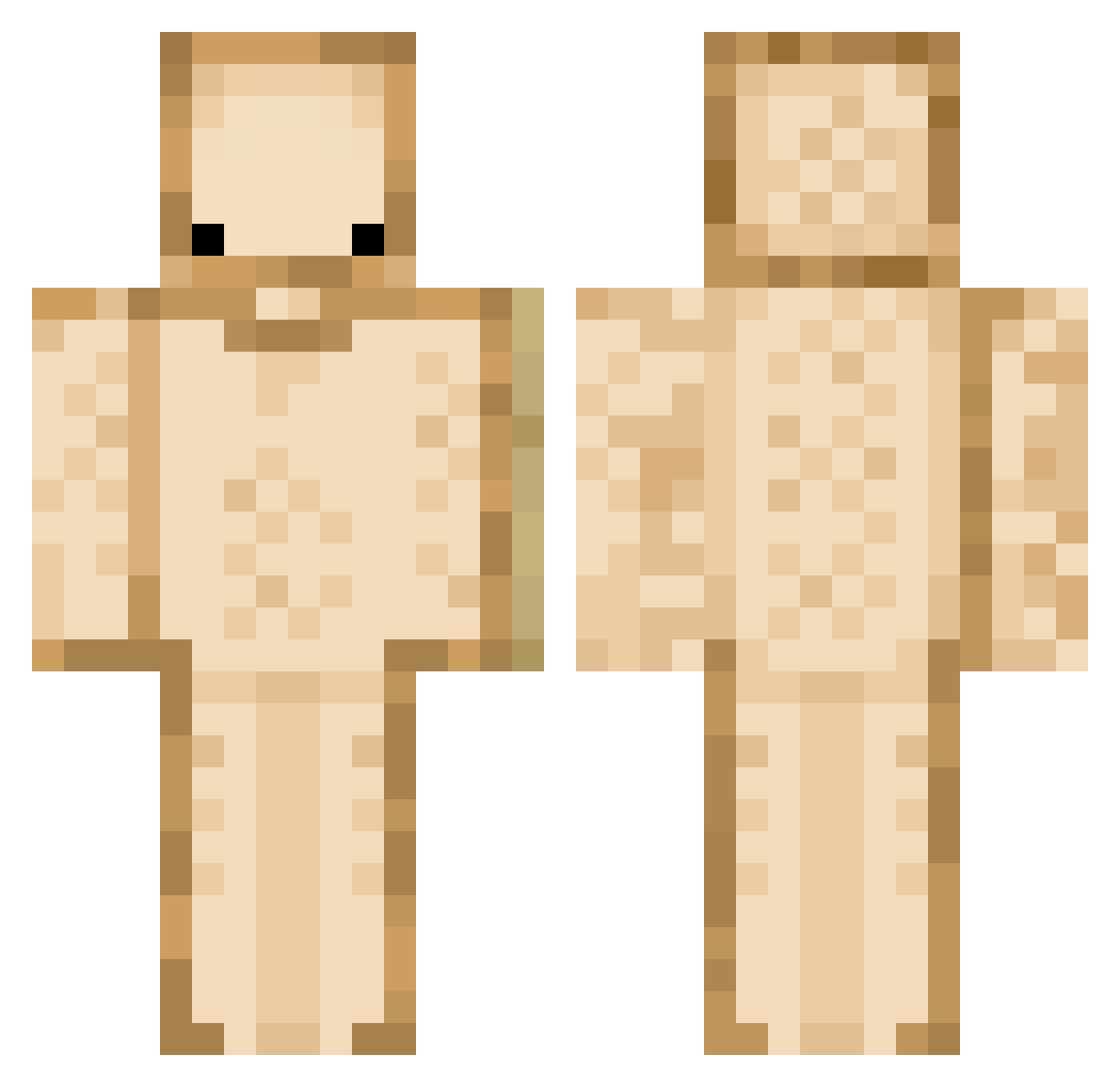 omrotem125 Minecraft skin, front and back view