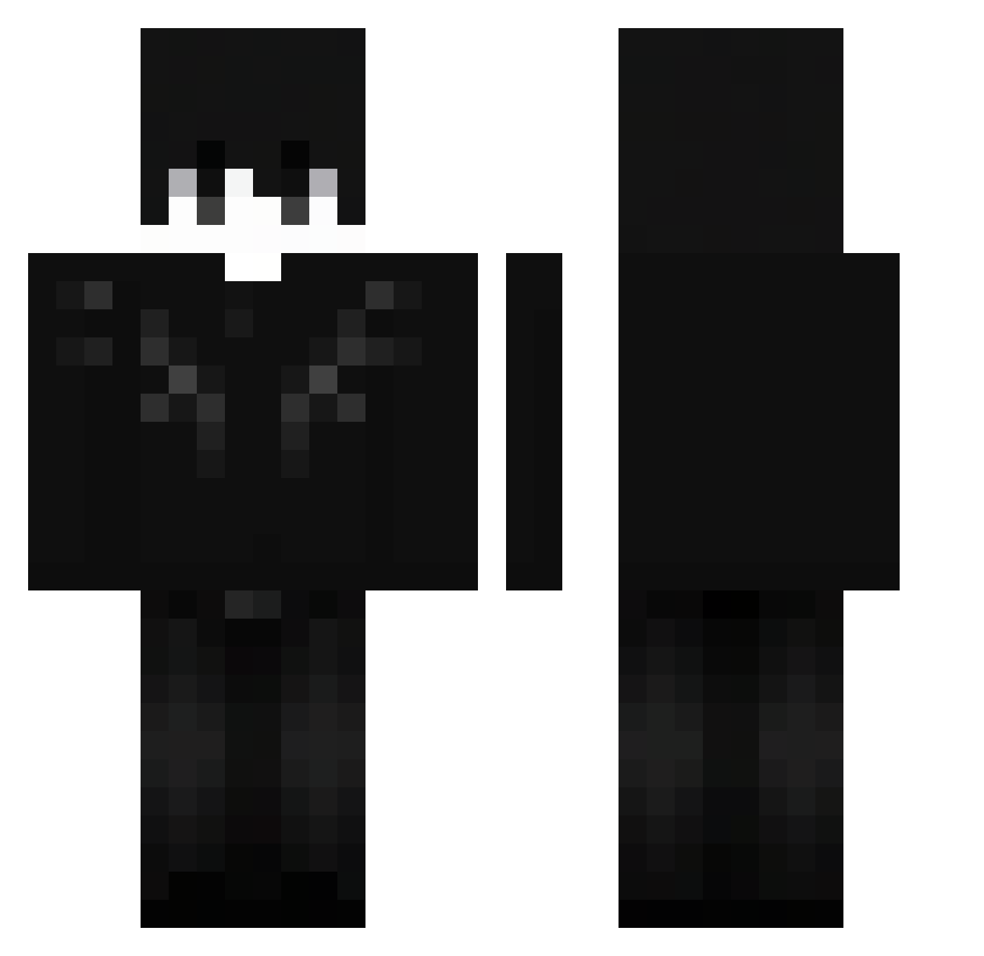777le1yn Minecraft skin, front and back view