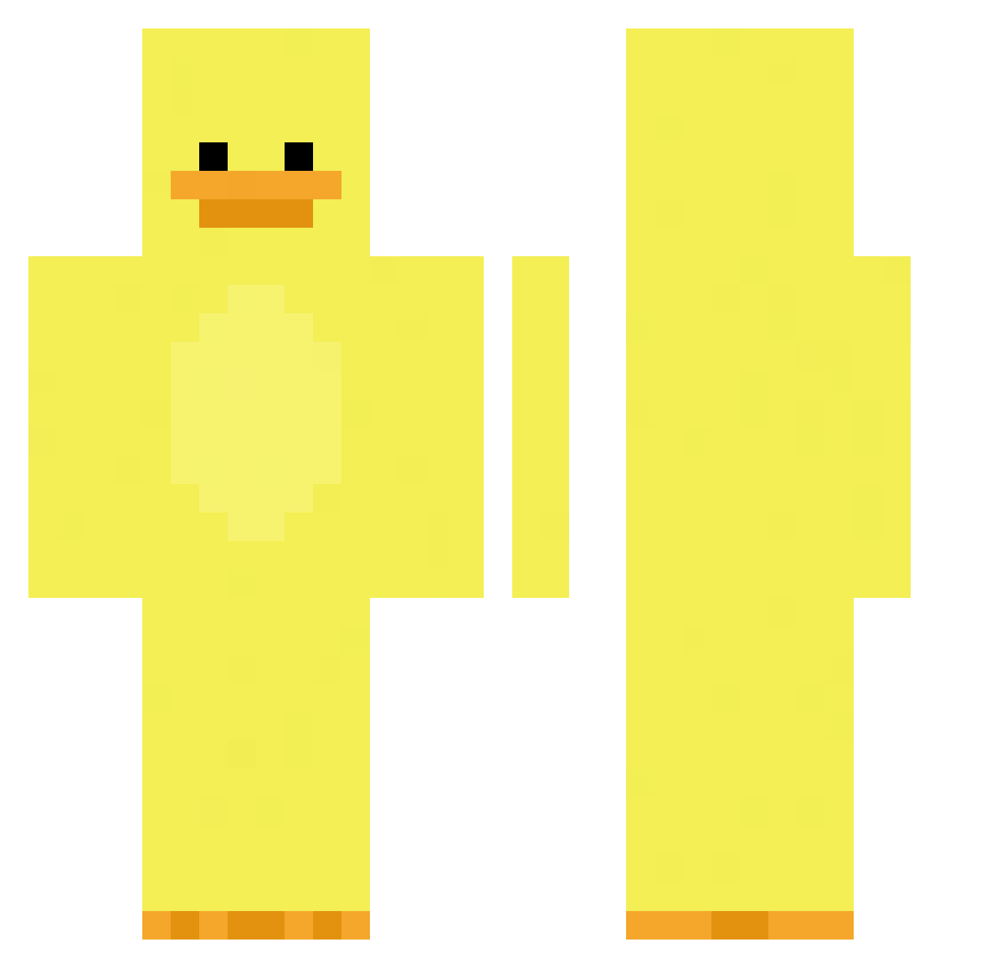 sweetDDD15 Minecraft skin, front and back view
