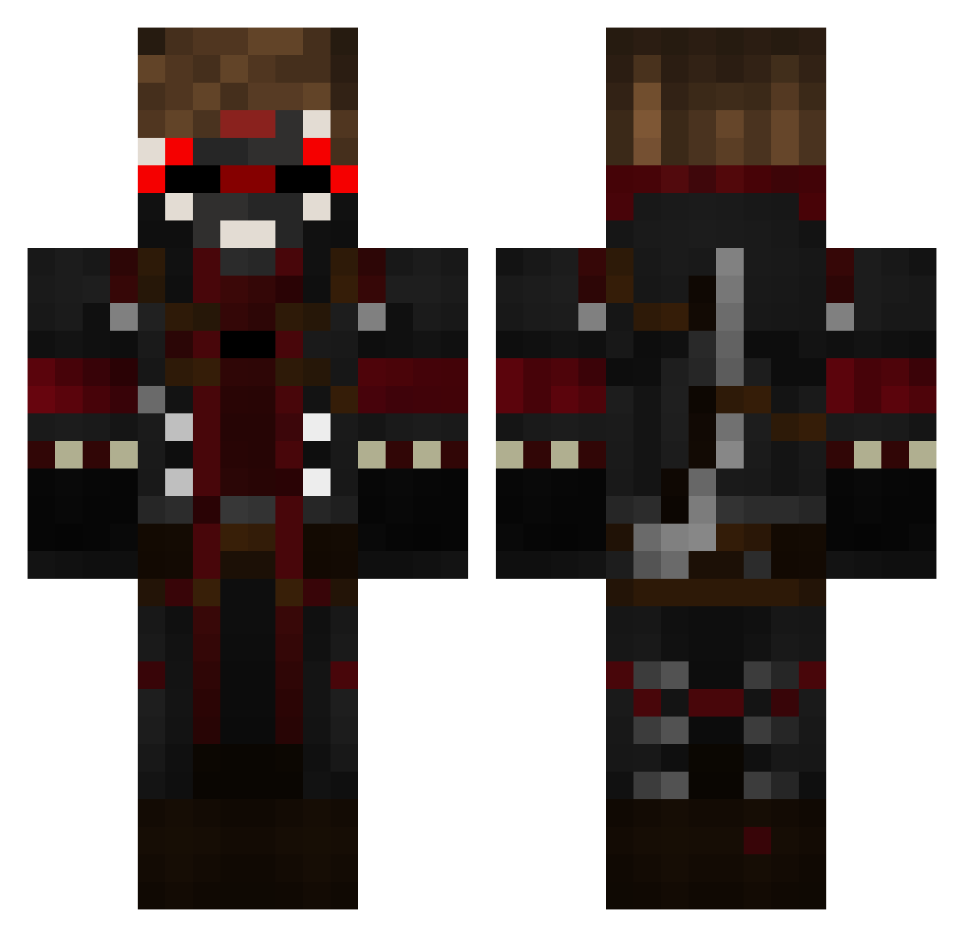 _Gaven_ Minecraft skin, front and back view