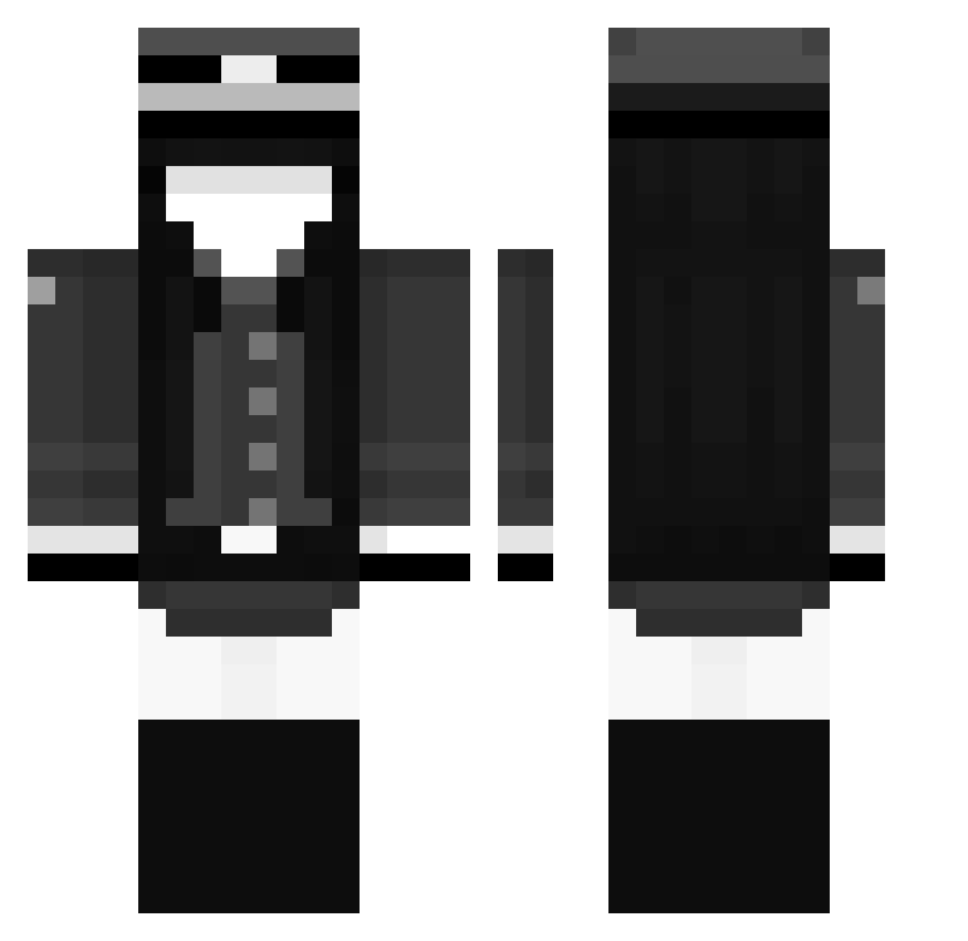 SicEmUp Minecraft skin, front and back view