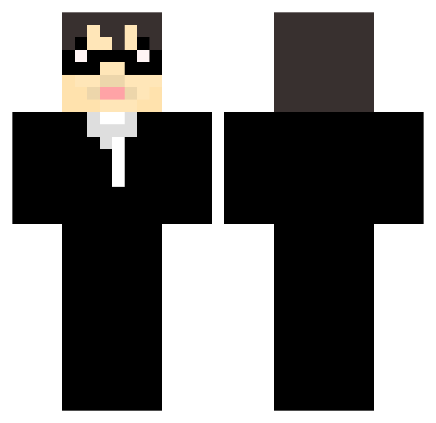 Gun_go9ma Minecraft skin, front and back view
