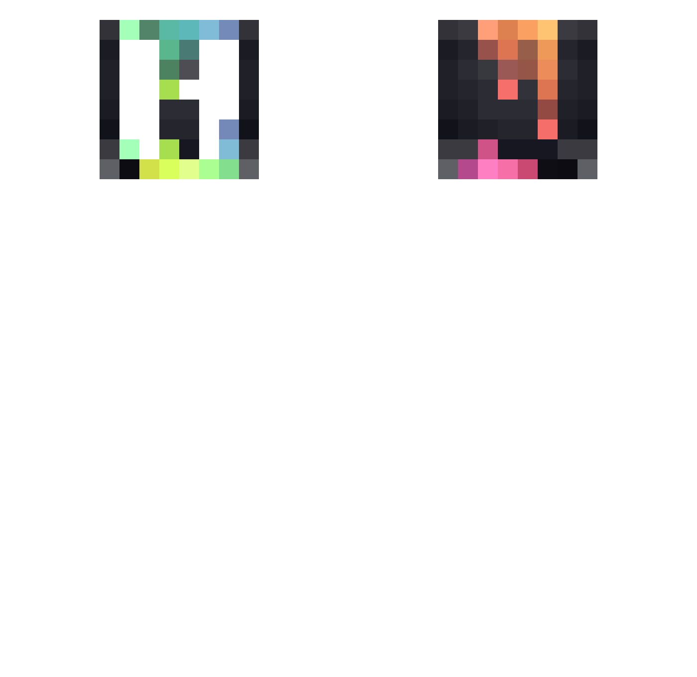 ROXXHEADS Minecraft skin, front and back view