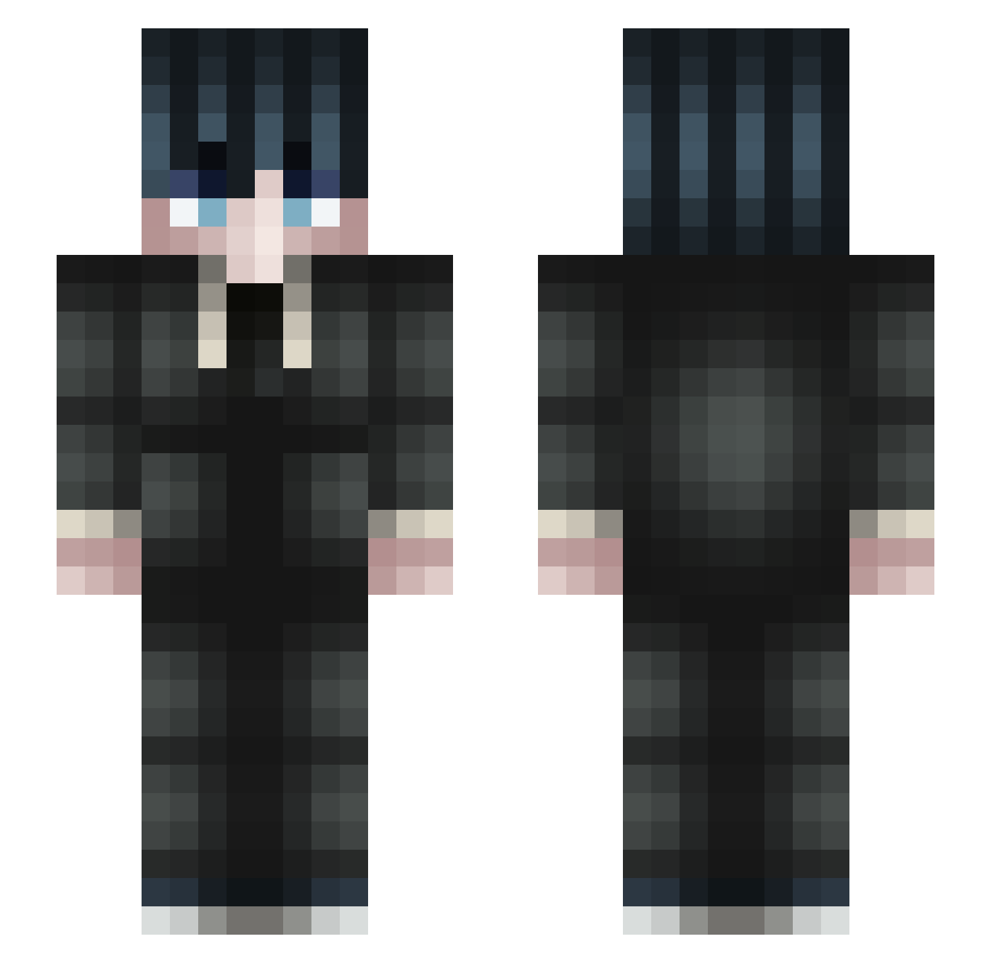 EagleSniper Minecraft skin, front and back view