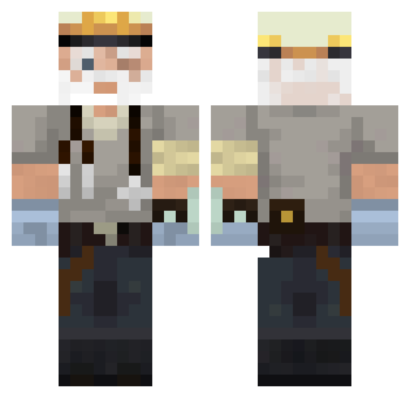Martim9090 Minecraft skin, front and back view