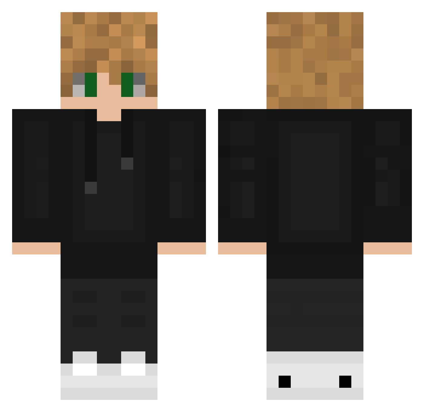 Svenxzz Minecraft skin, front and back view