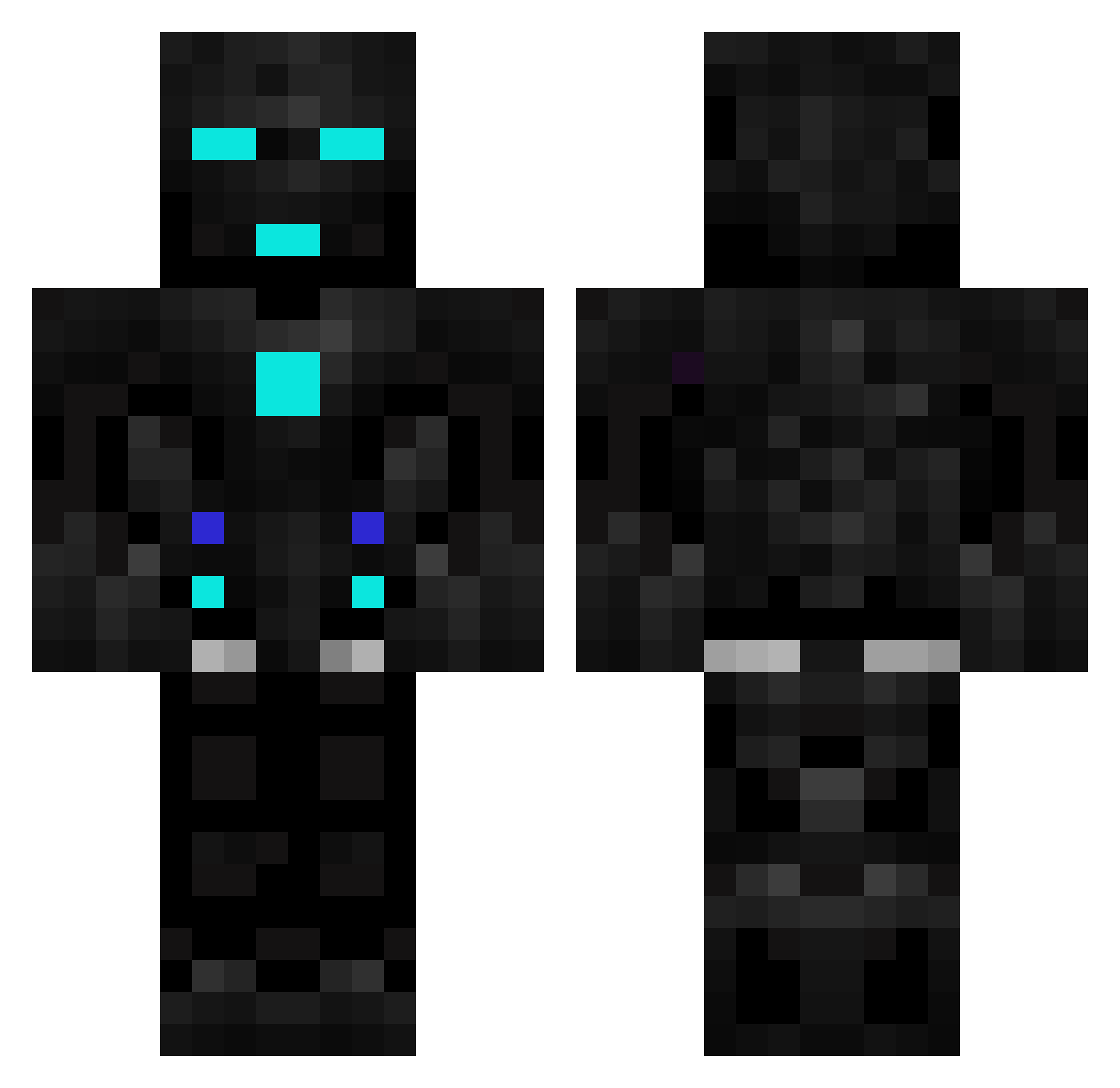 VaroIM Minecraft skin, front and back view