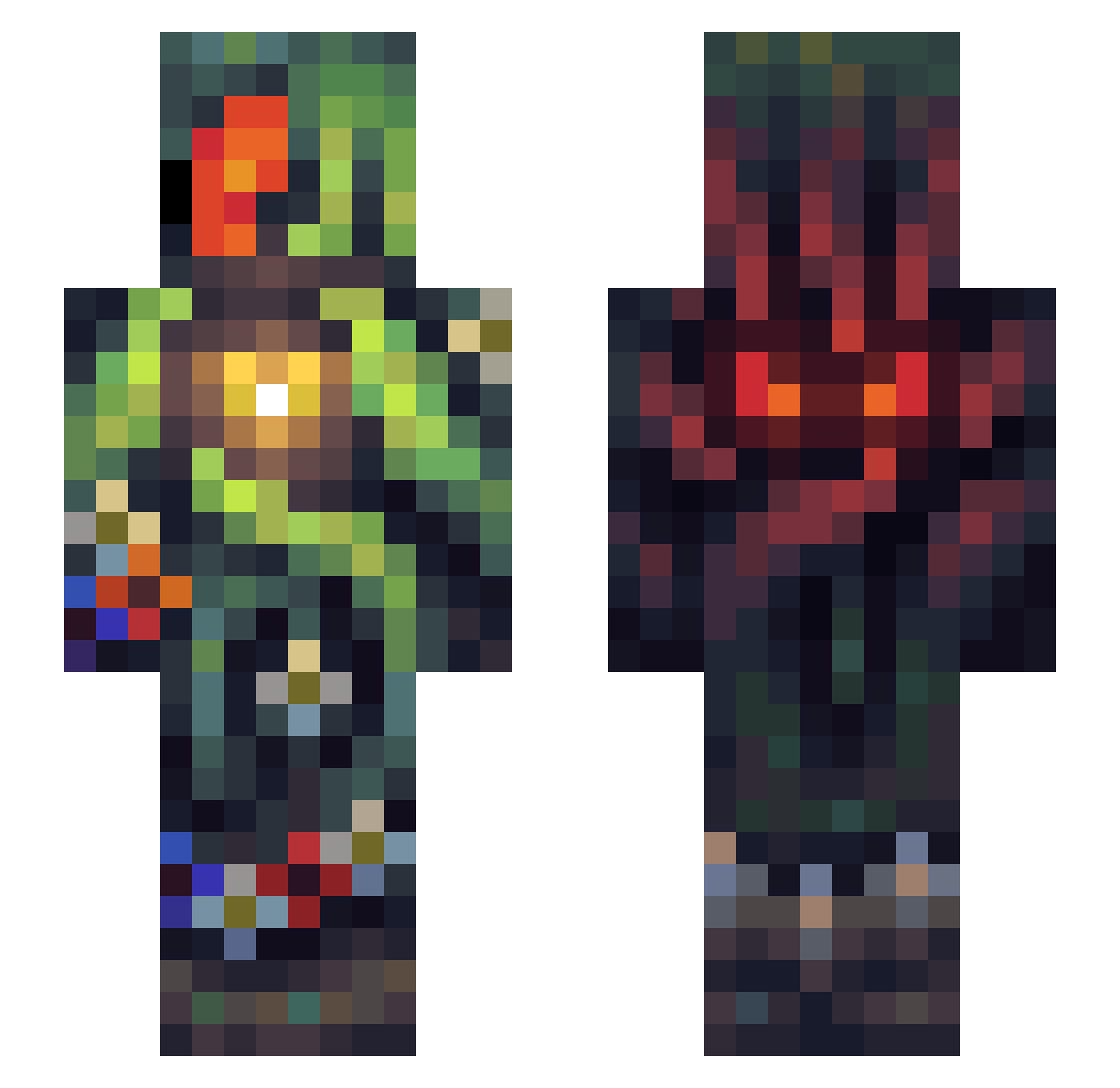 prophesy_ Minecraft skin, front and back view