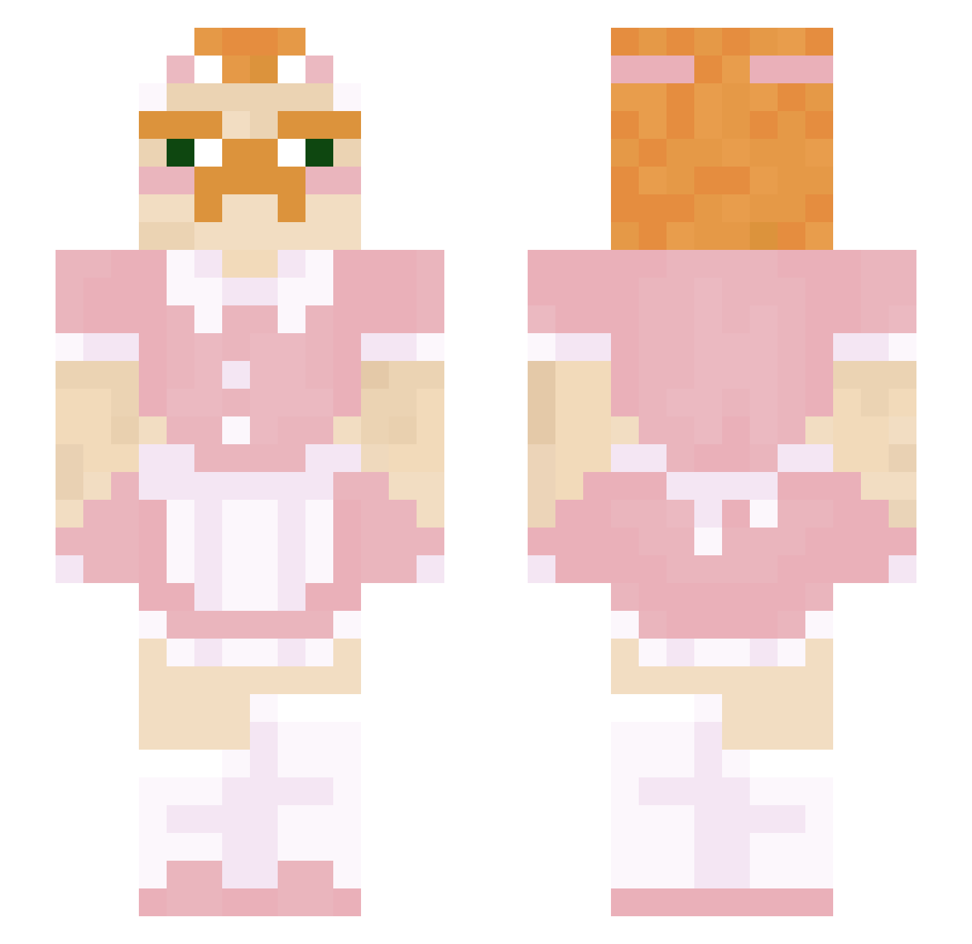 SantiFurro Minecraft skin, front and back view