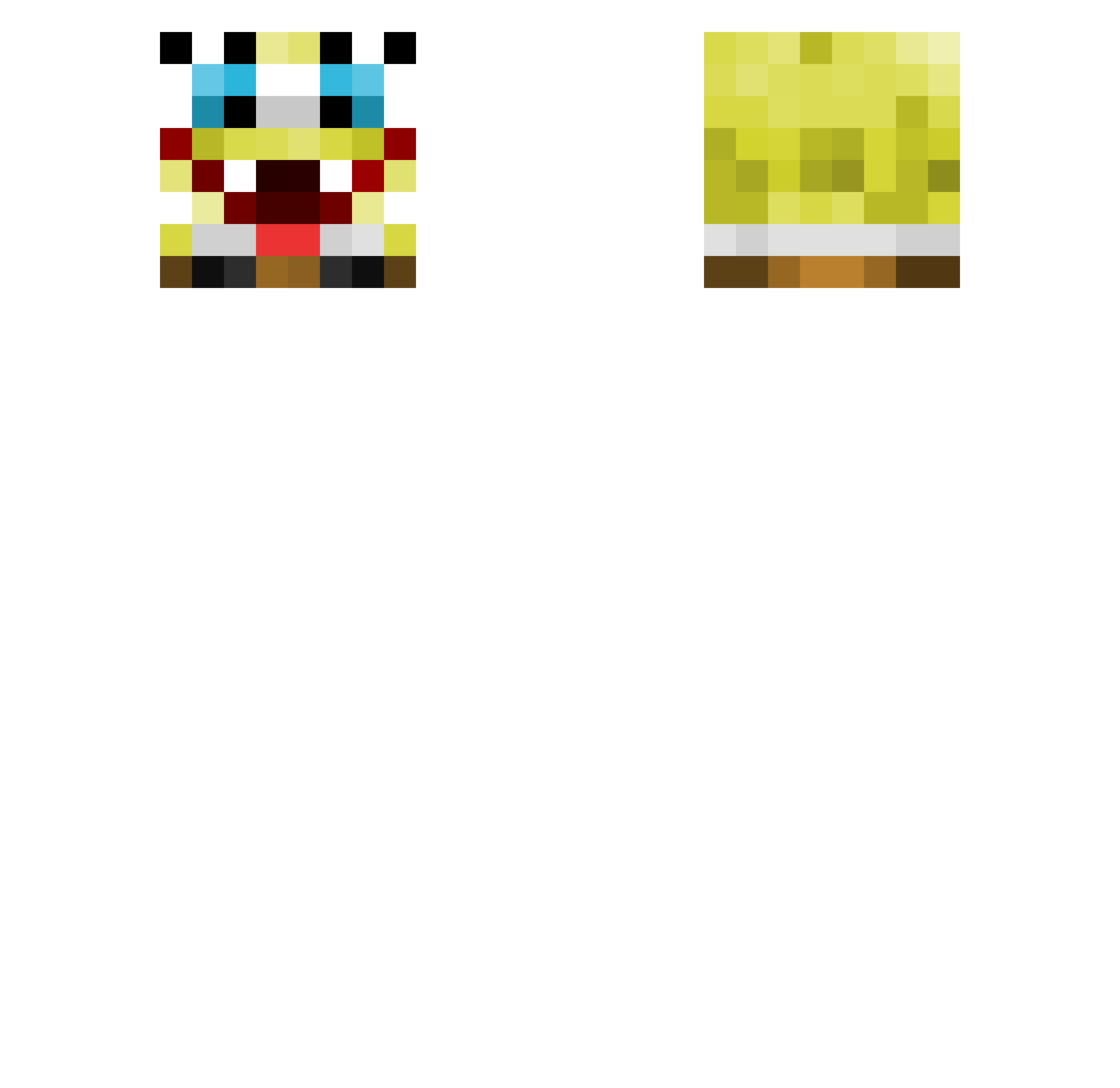 Riiiku Minecraft skin, front and back view