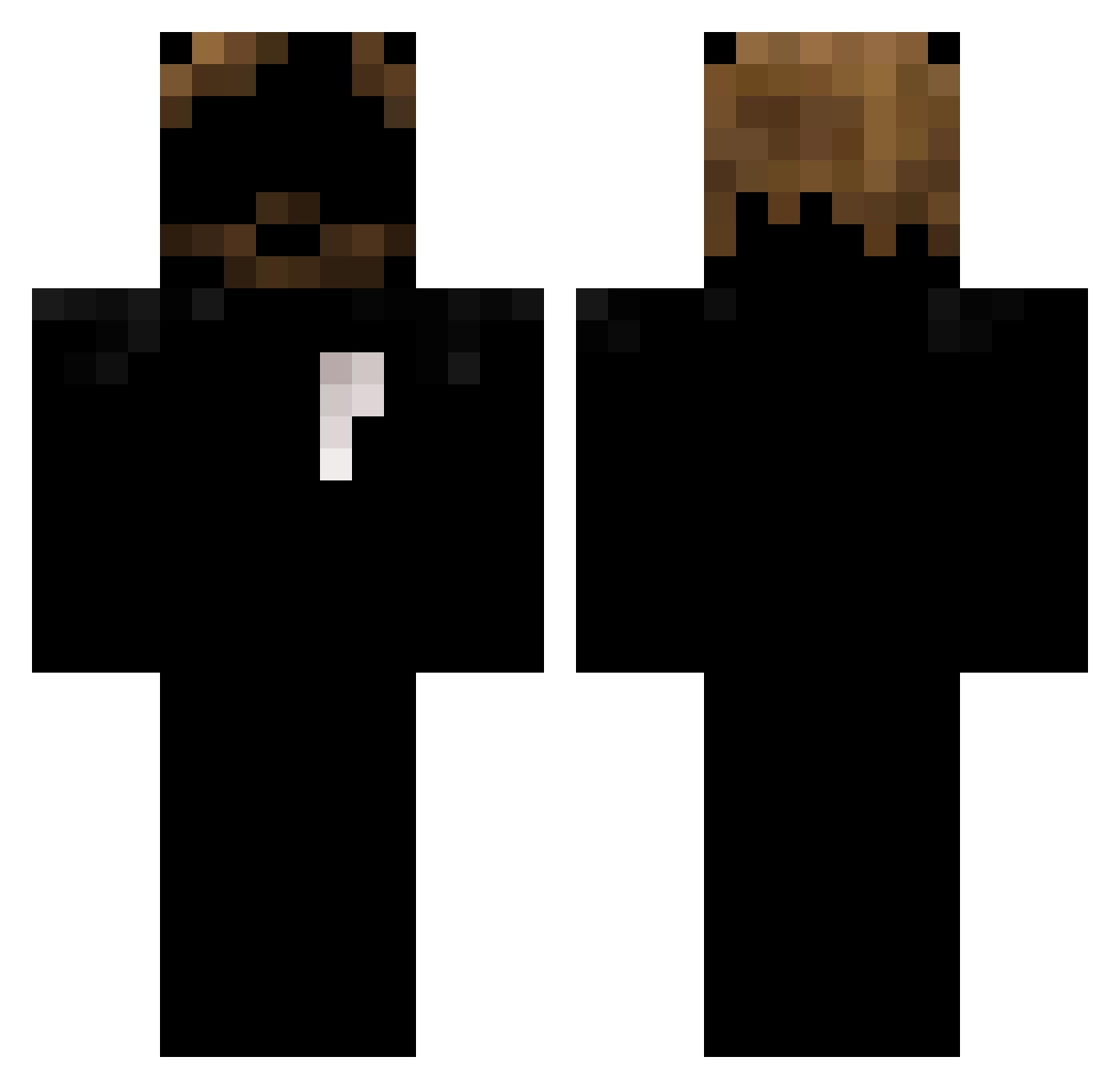 w4vyb0n3 Minecraft skin, front and back view
