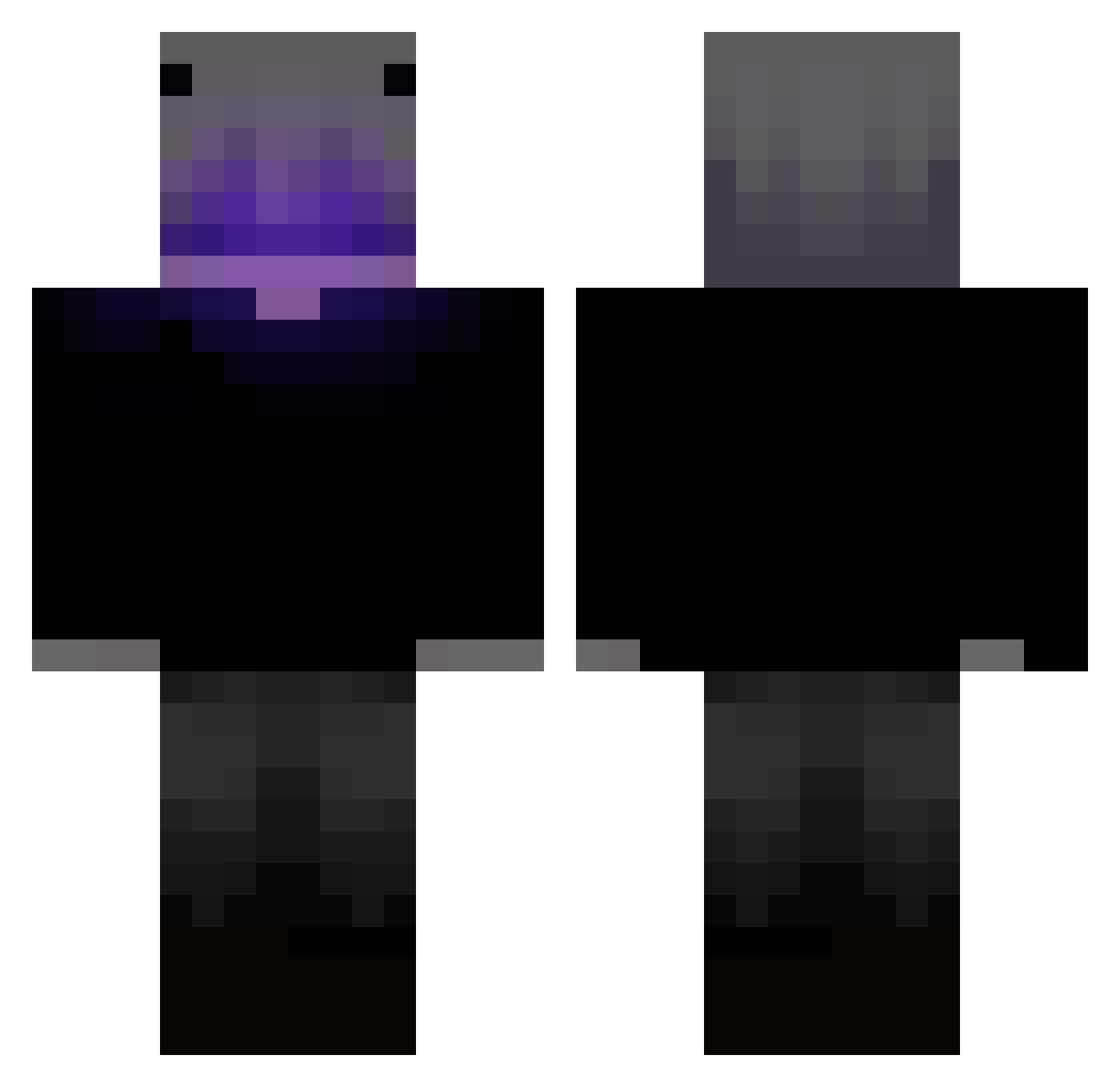 xXEmoBoy420Xx Minecraft skin, front and back view