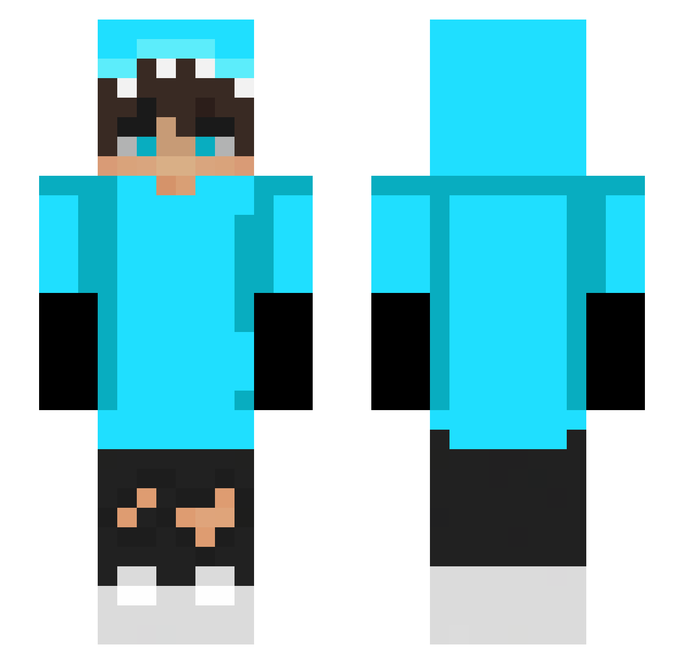 Szymonosky Minecraft skin, front and back view