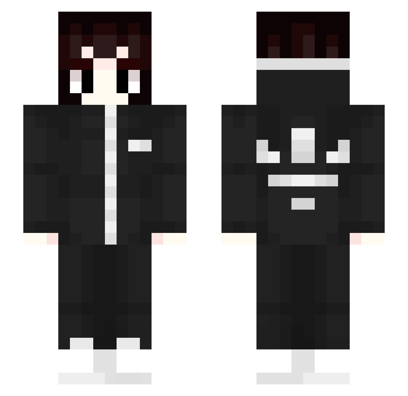 thykochaliv Minecraft skin, front and back view