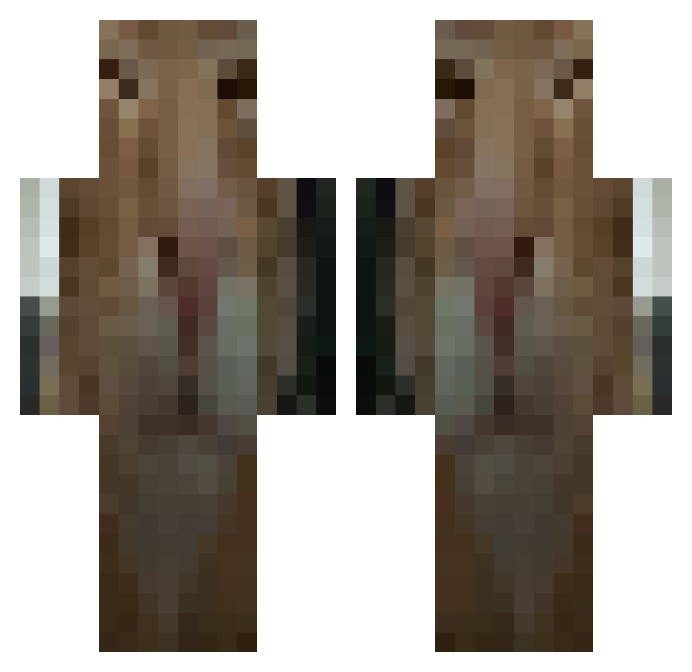 Lotoe_ Minecraft skin, front and back view