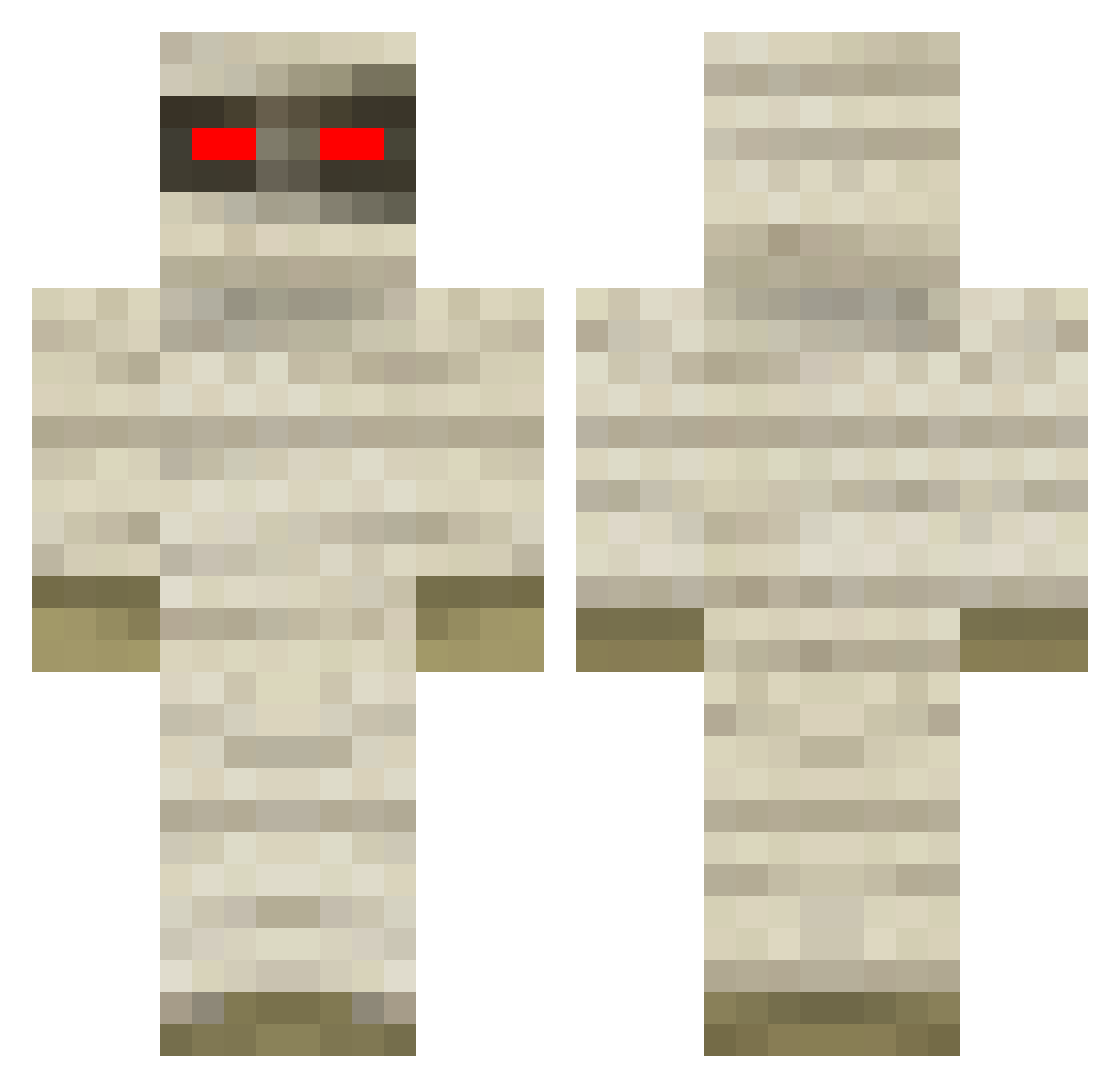 ImeTiJebem Minecraft skin, front and back view