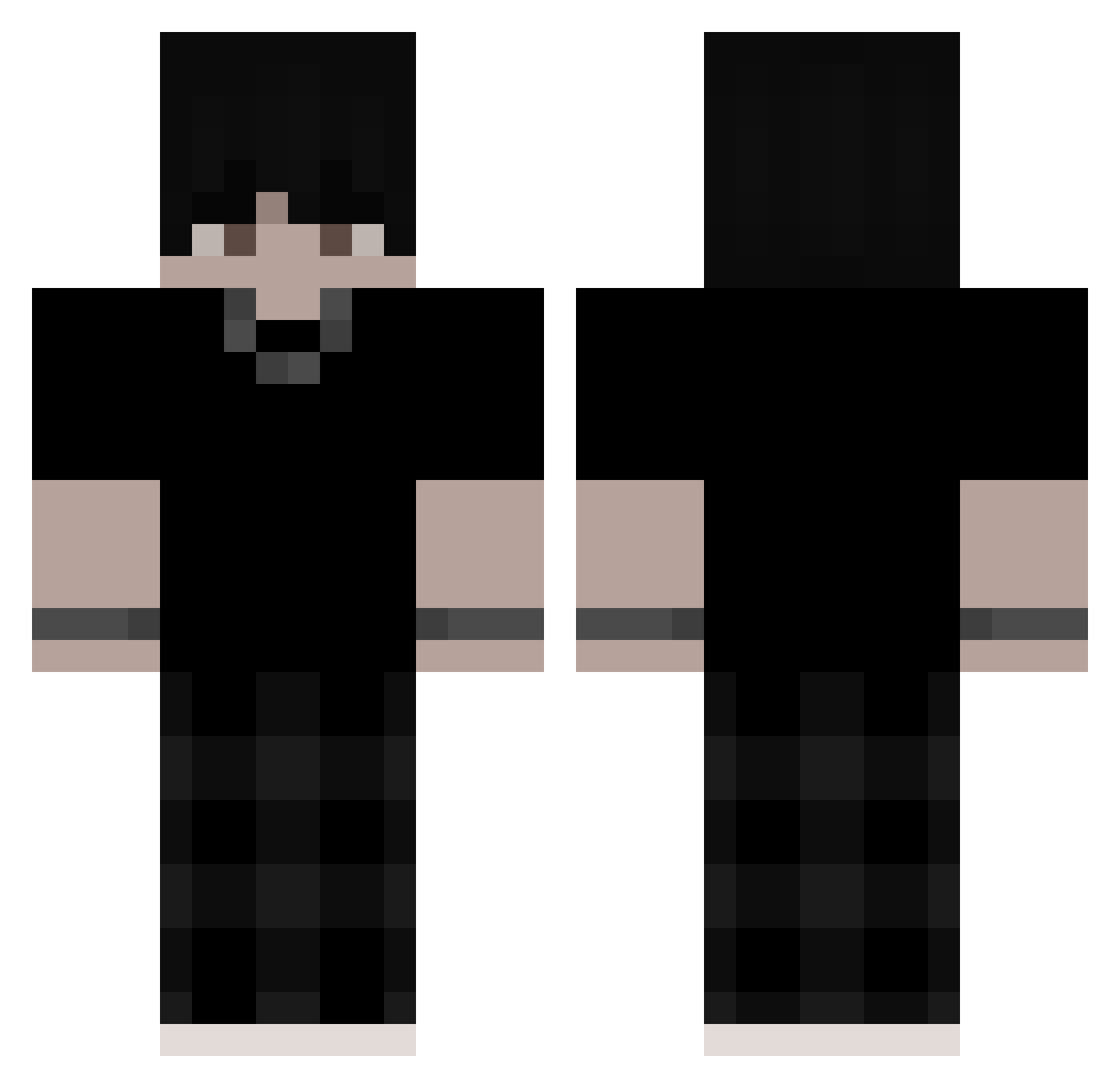 _Dr4g_ Minecraft skin, front and back view