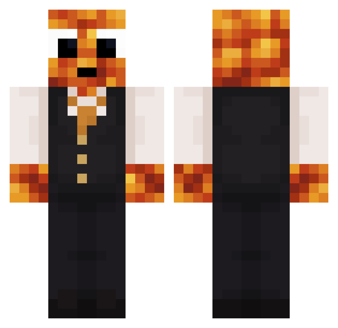 TallerTrack2970 Minecraft skin, front and back view