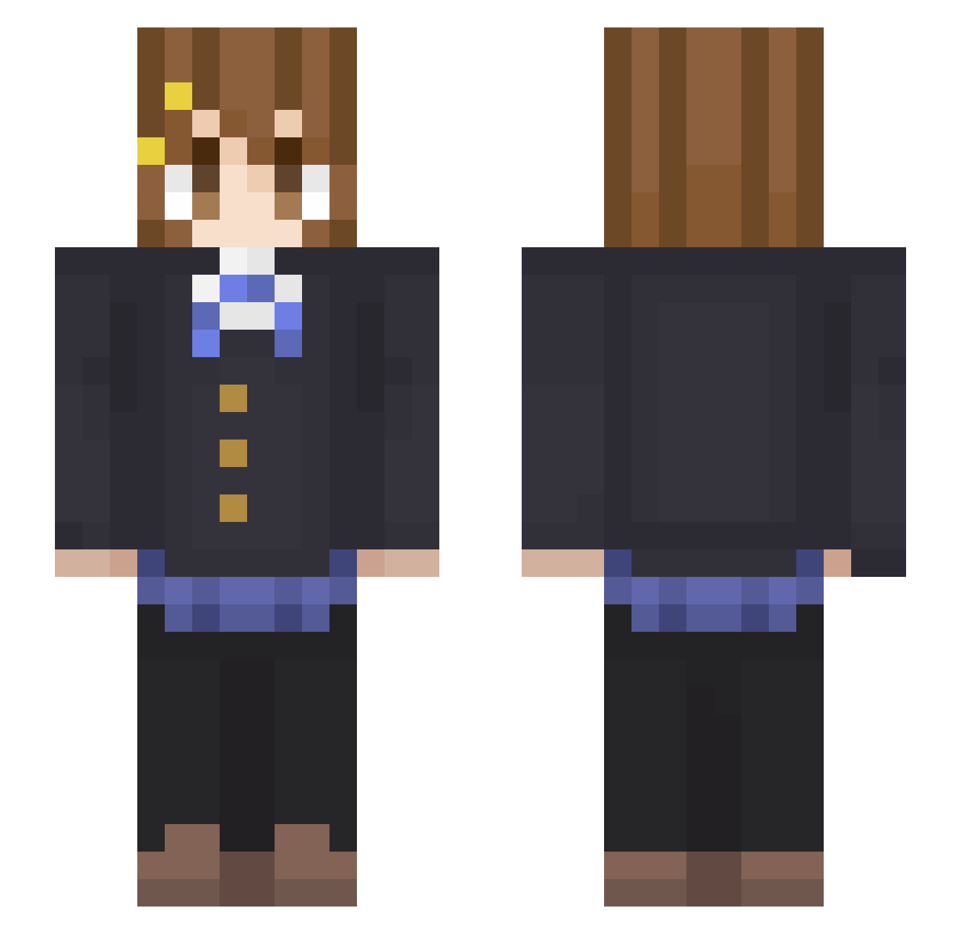 kurumo_shi Minecraft skin, front and back view