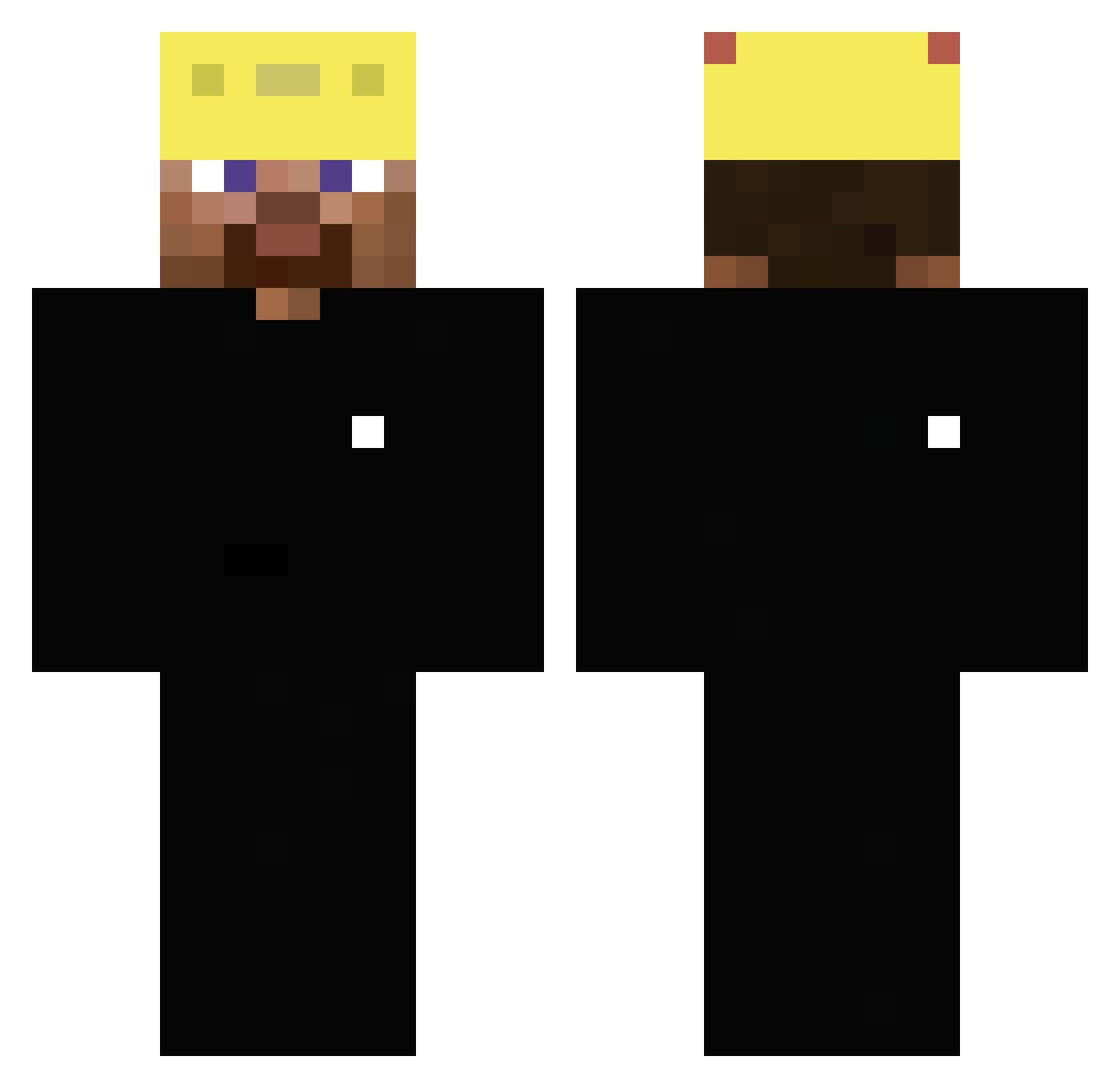 TogglerAndrius Minecraft skin, front and back view