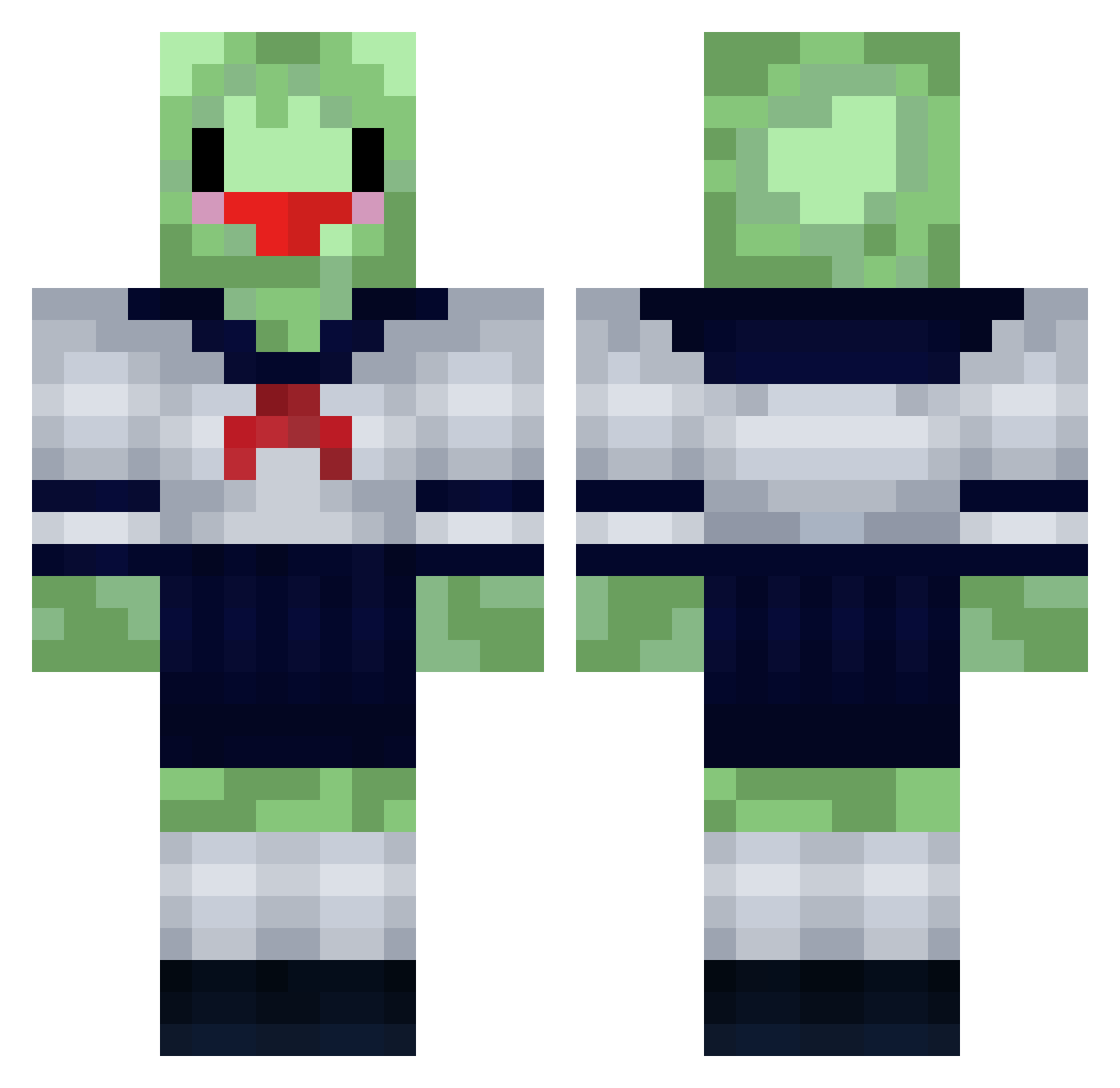 reuniclus4 Minecraft skin, front and back view