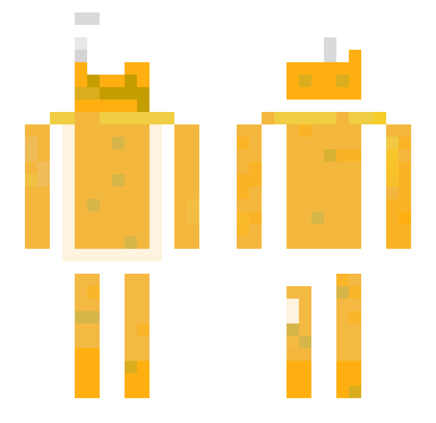 thephilo Minecraft skin, front and back view