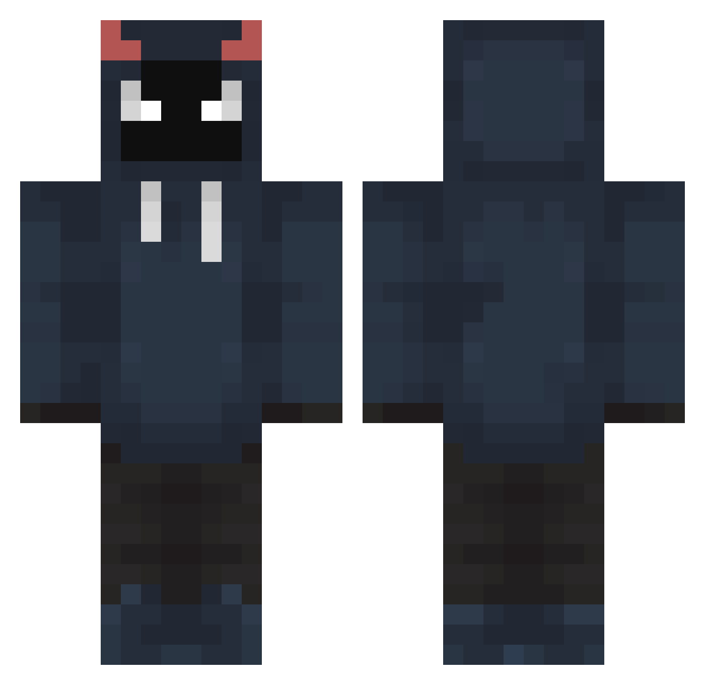 Xaruda_ Minecraft skin, front and back view