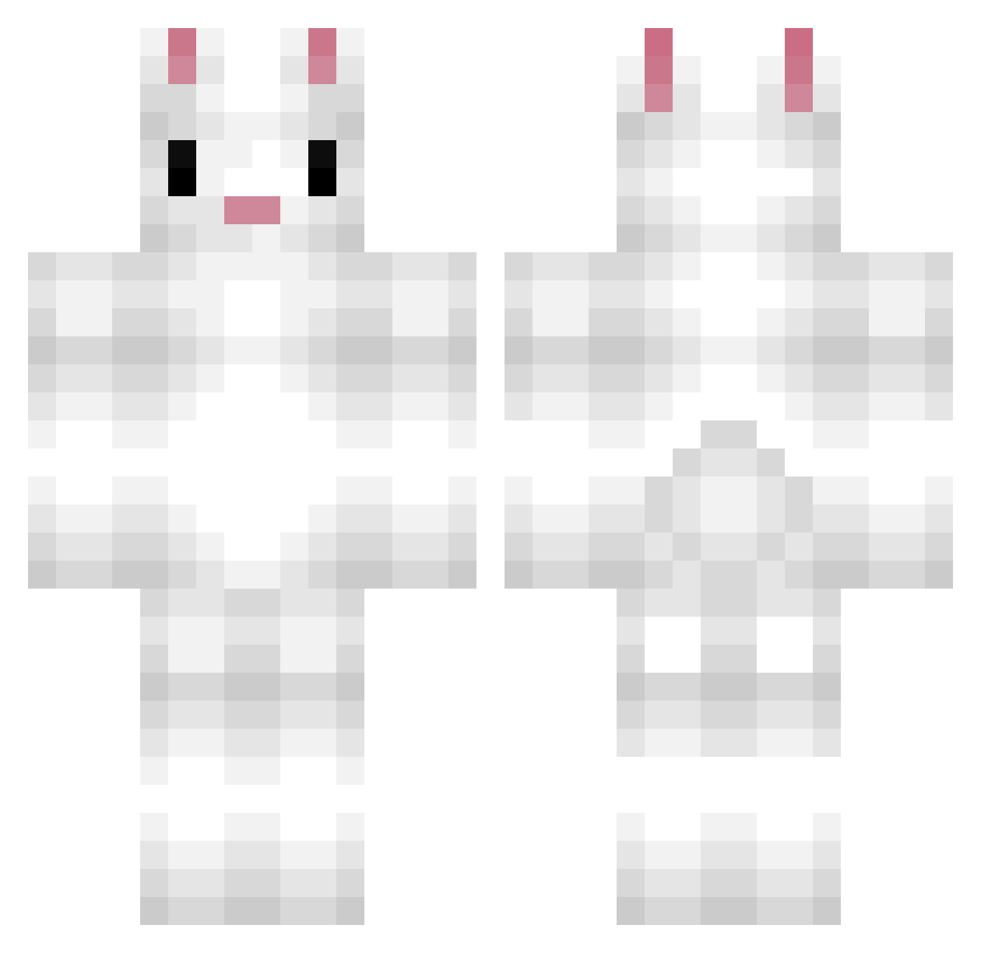 Cherry_Bomb87 Minecraft skin, front and back view