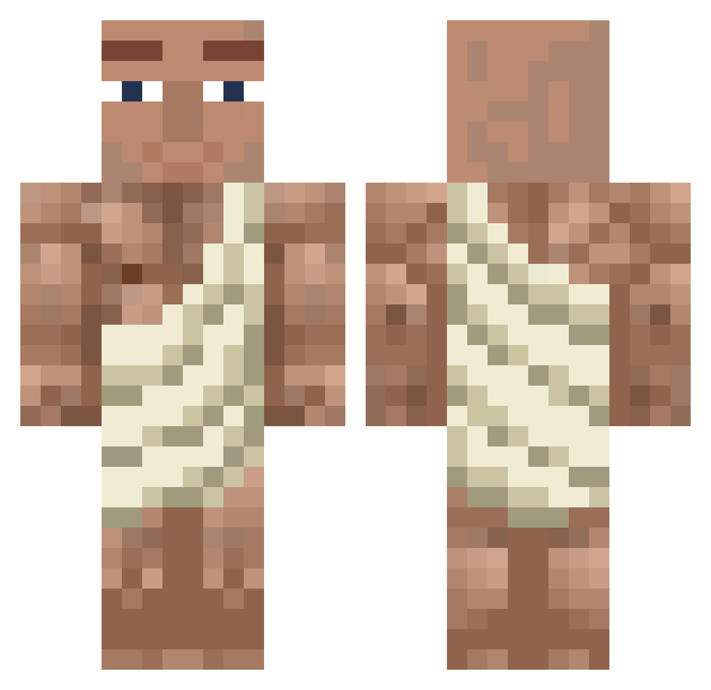 GPX_Melv1n Minecraft skin, front and back view
