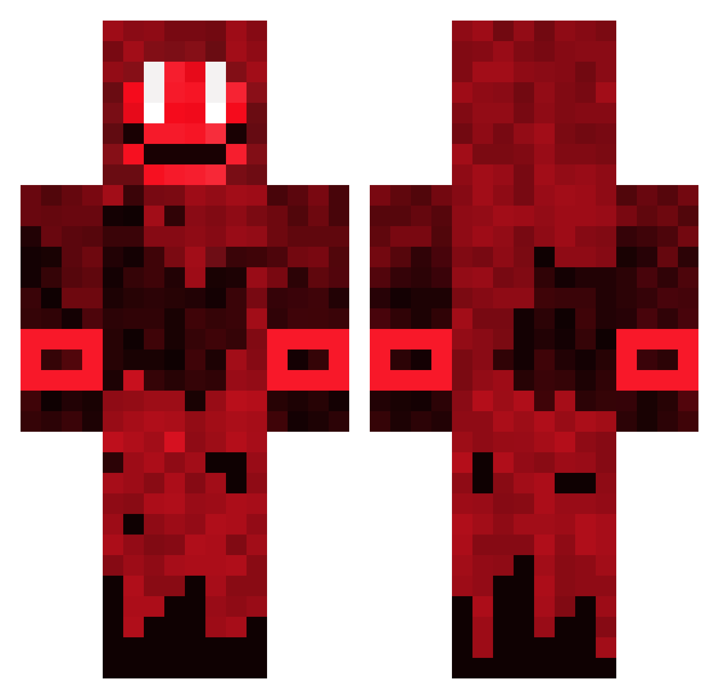 Cherr1StoneX3 Minecraft skin, front and back view