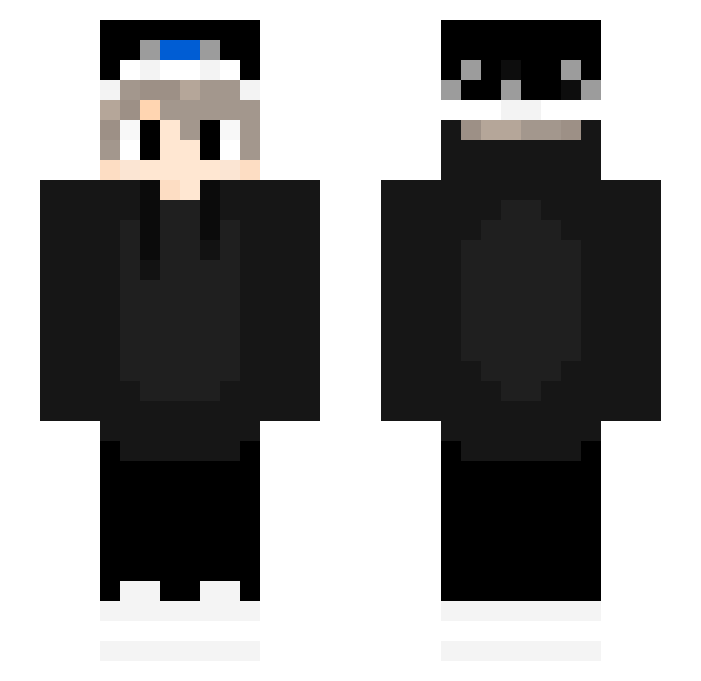 Xsuneksu_671 Minecraft skin, front and back view