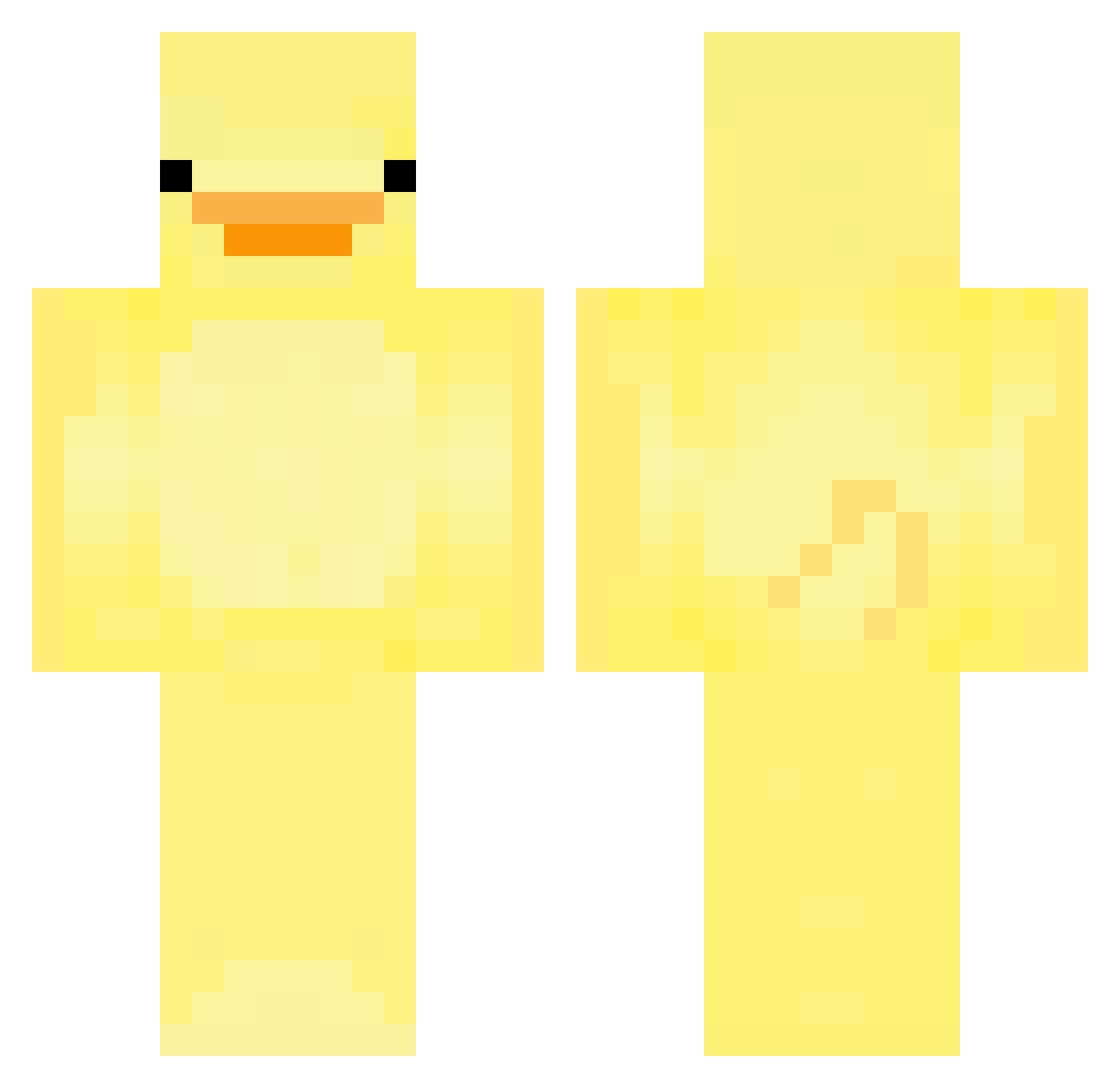AnchorDingus Minecraft skin, front and back view