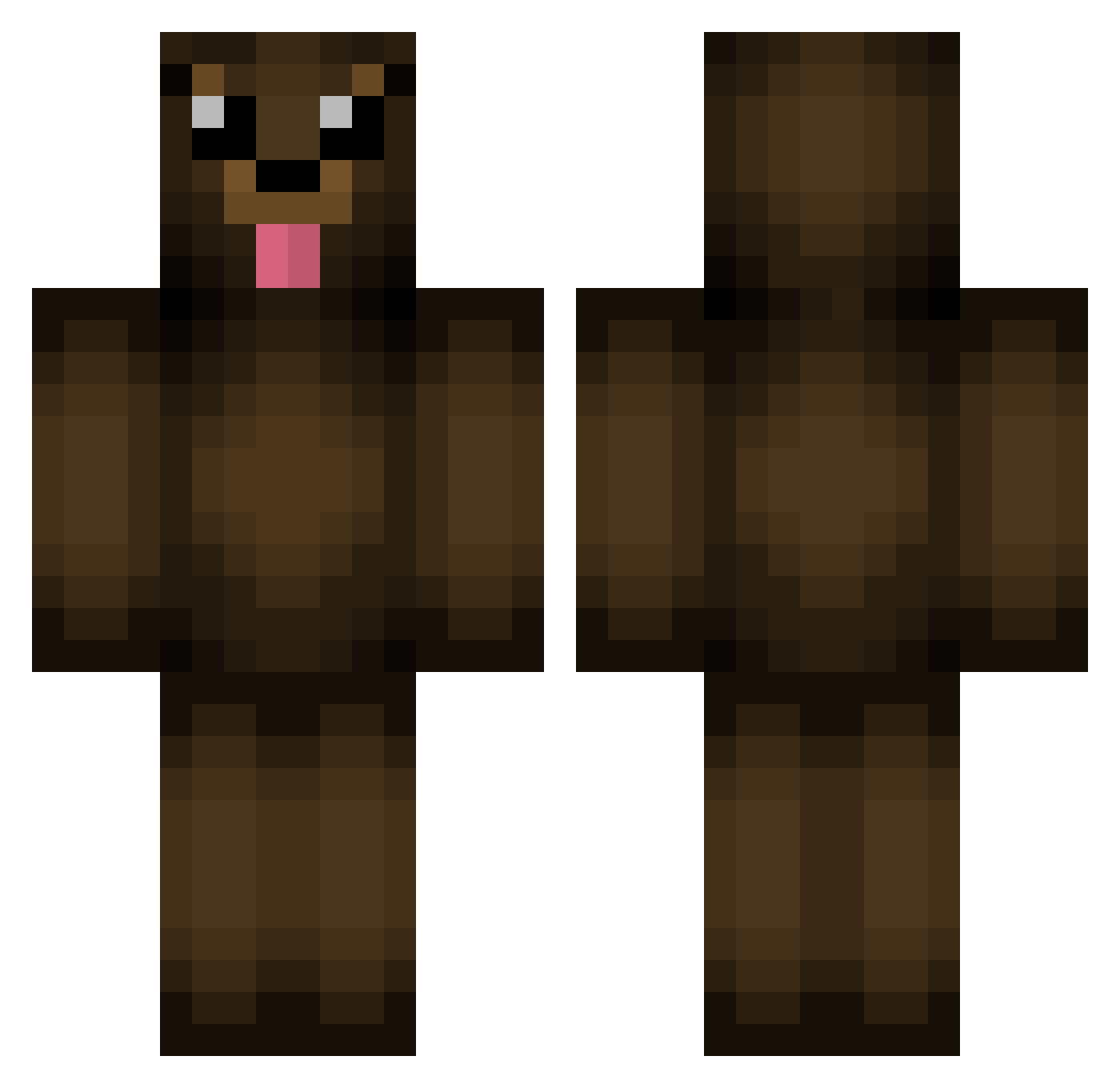 Triton_420 Minecraft skin, front and back view