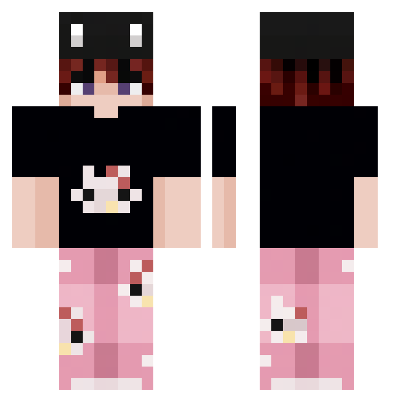 polska_capybara Minecraft skin, front and back view