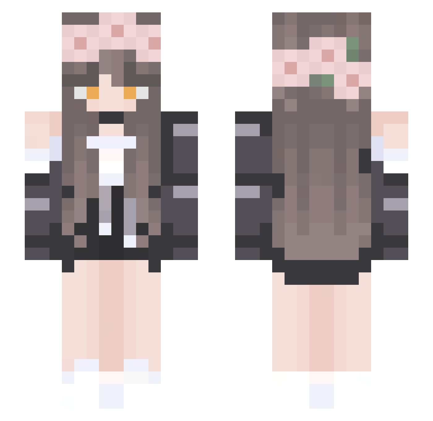 yummmm_ Minecraft skin, front and back view