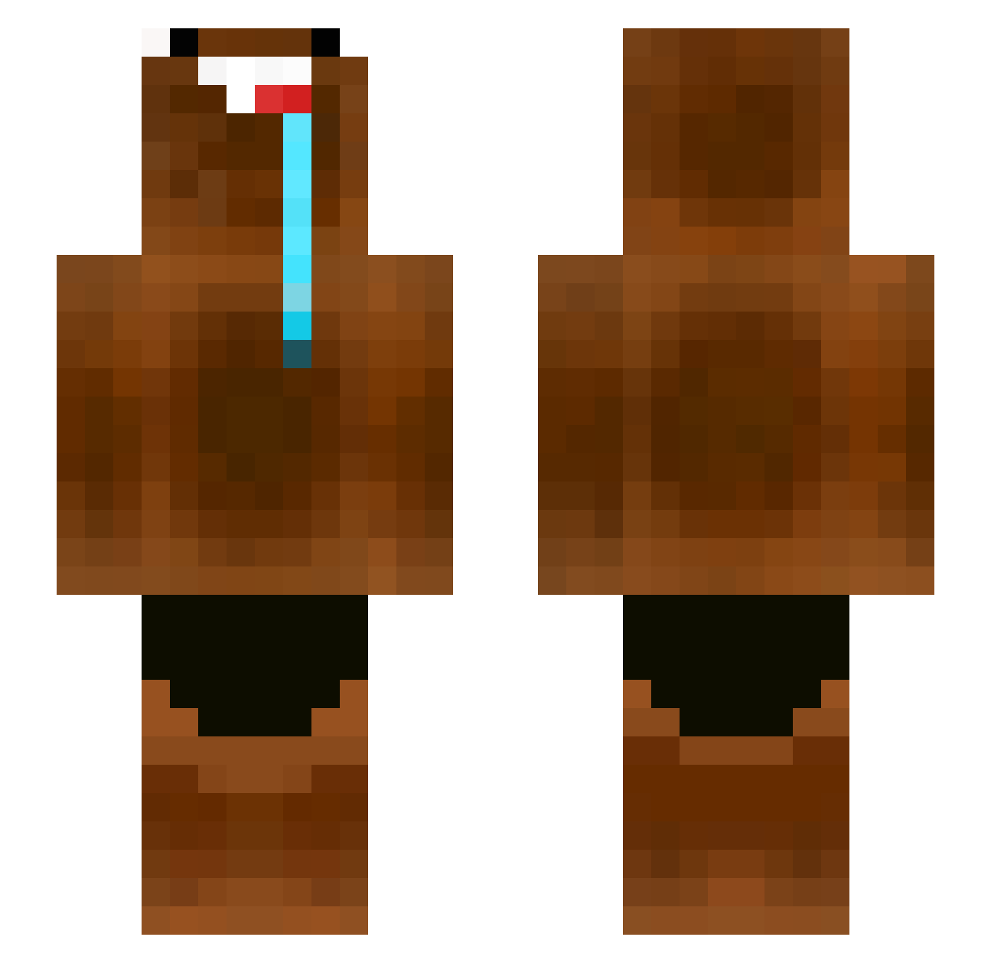 ITS_michael69 Minecraft skin, front and back view