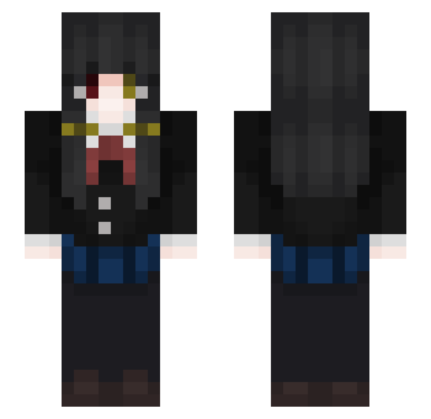 Charlotte5070 Minecraft skin, front and back view
