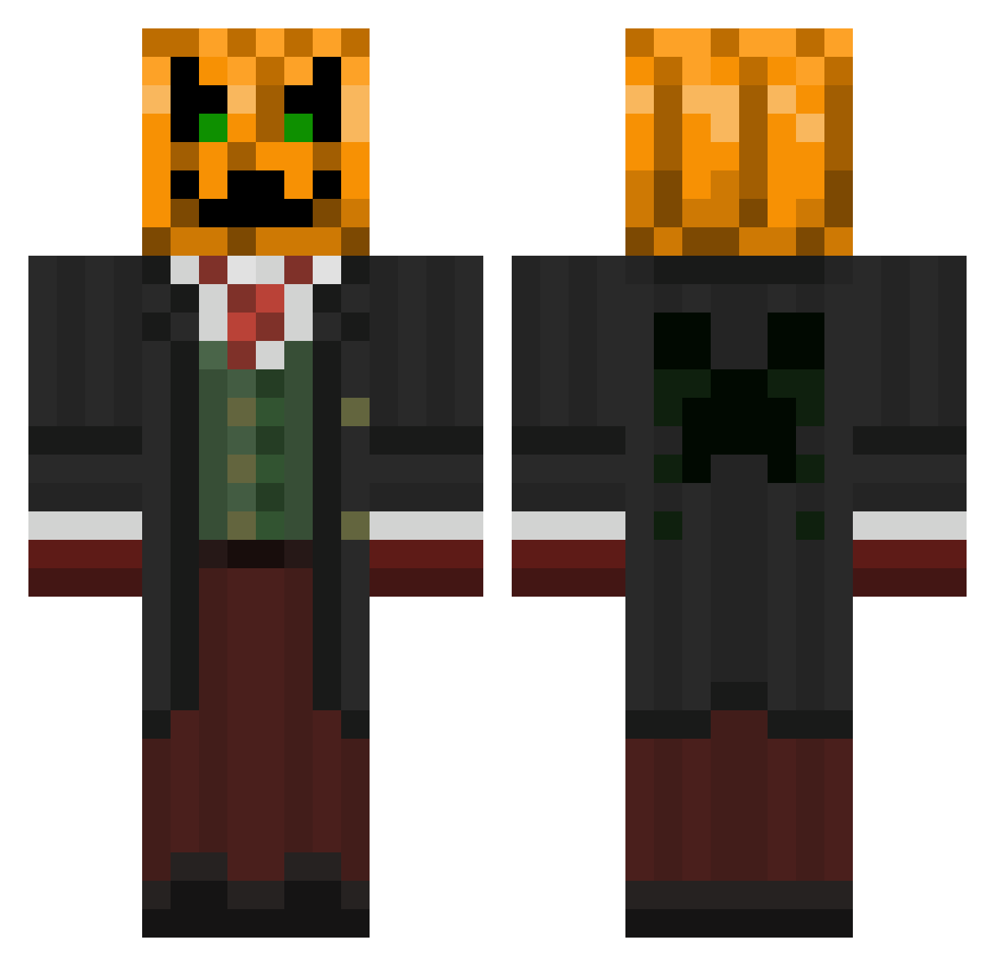 Cbapt_09 Minecraft skin, front and back view