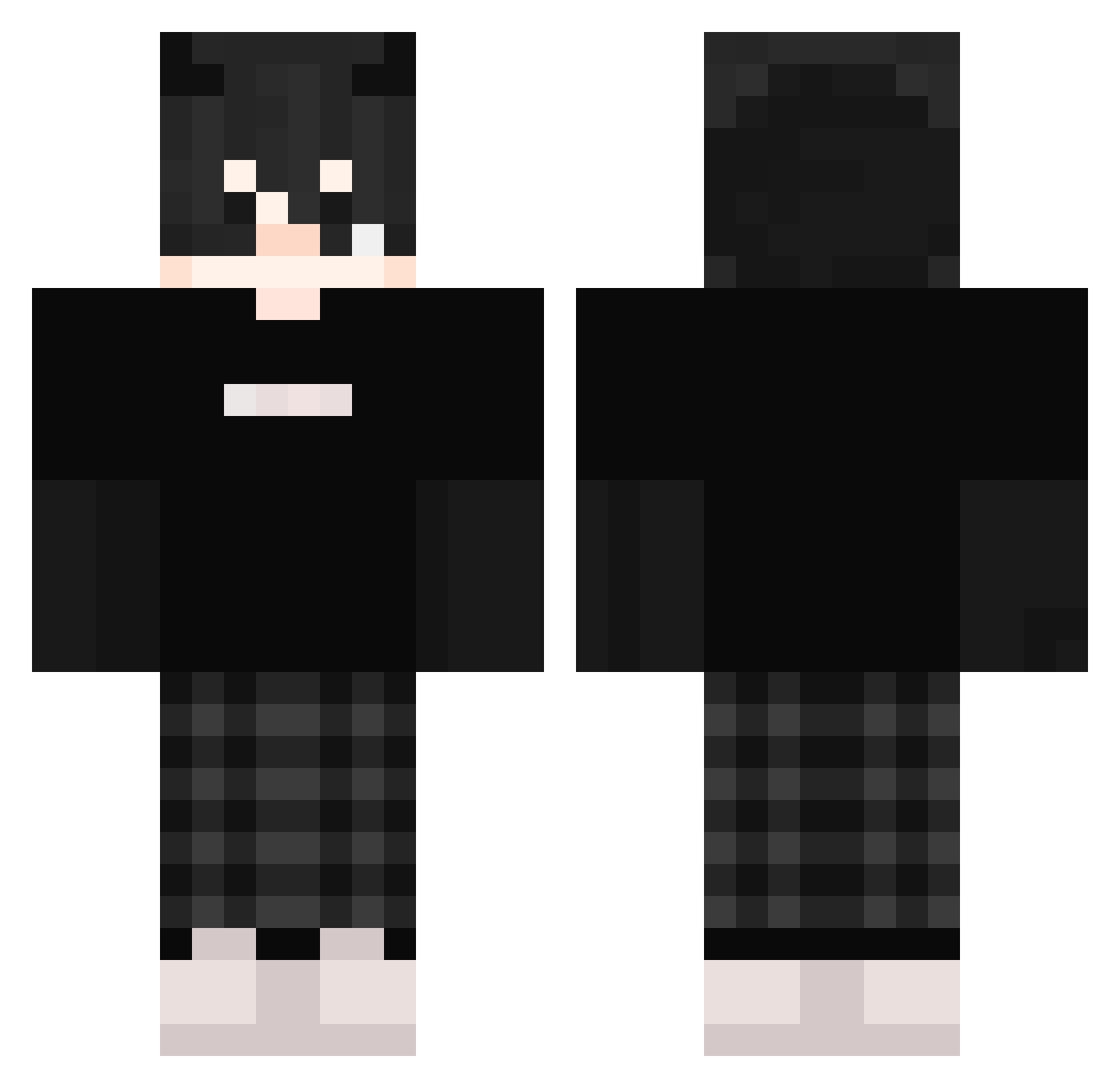 SuperChpoker777 Minecraft skin, front and back view