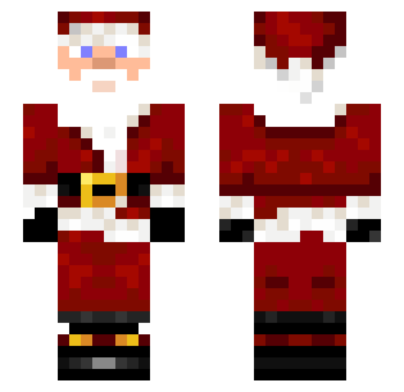 PAINEH1 Minecraft skin, front and back view