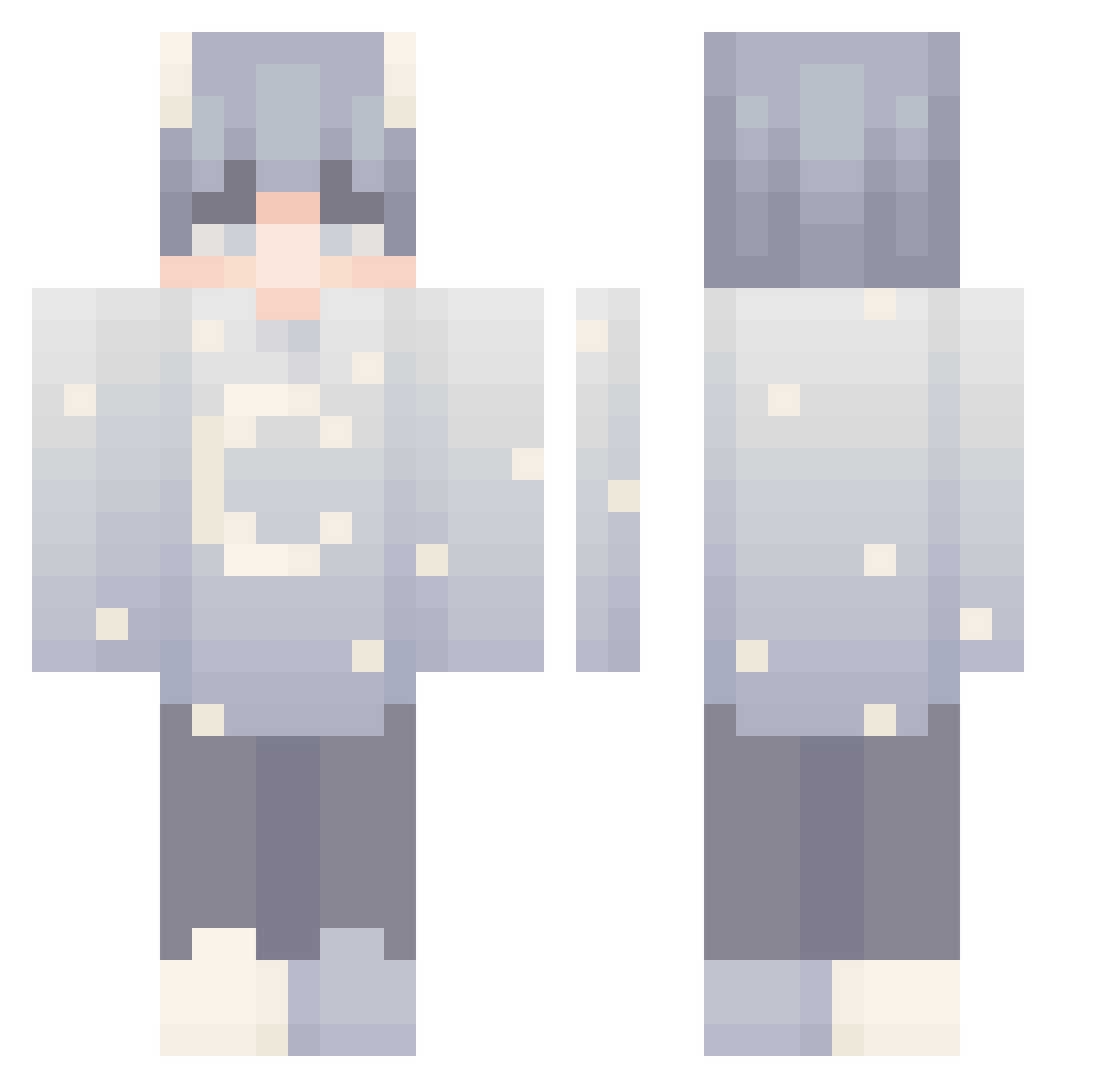ZY_0924 Minecraft skin, front and back view